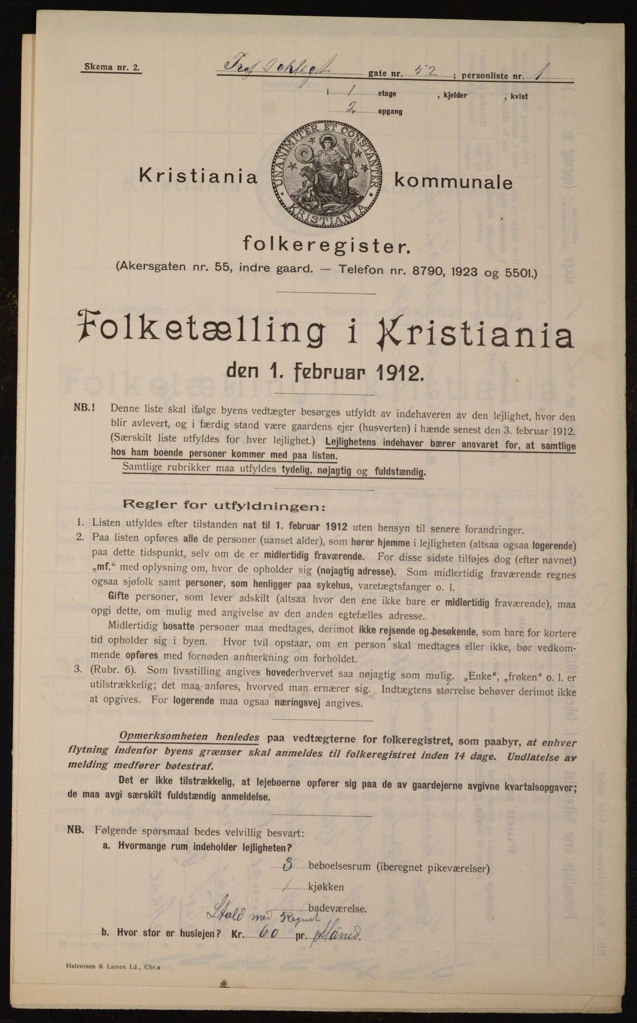 OBA, Municipal Census 1912 for Kristiania, 1912, p. 82065