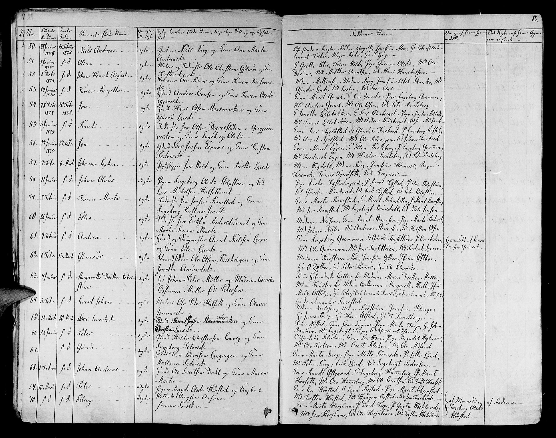 Ministerialprotokoller, klokkerbøker og fødselsregistre - Sør-Trøndelag, SAT/A-1456/606/L0286: Parish register (official) no. 606A04 /1, 1823-1840, p. 13