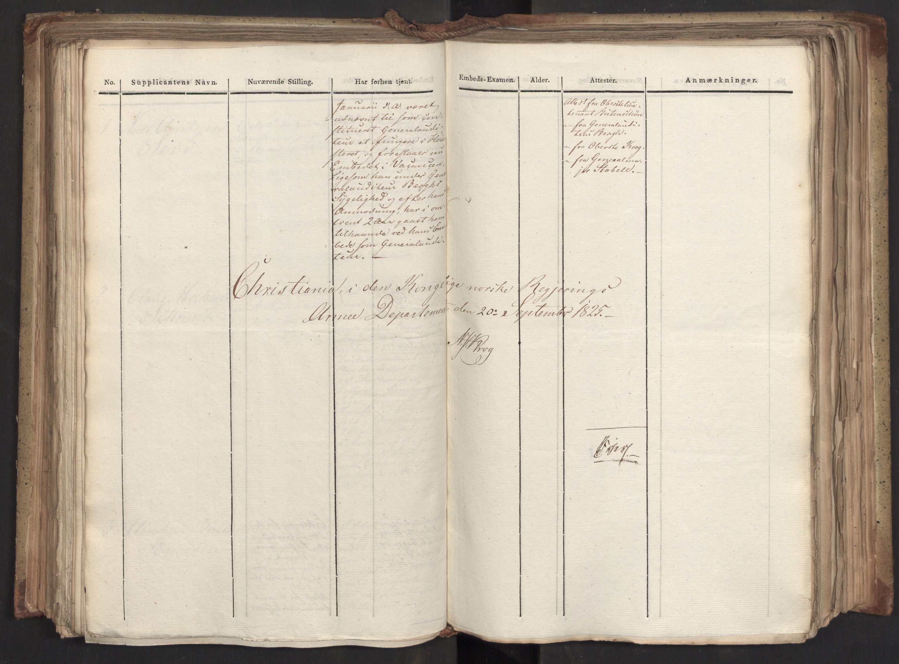 Statsrådsavdelingen i Stockholm, AV/RA-S-1003/D/Da/L0046: Regjeringsinnstillinger nr. 3308-3500, 1826, p. 206