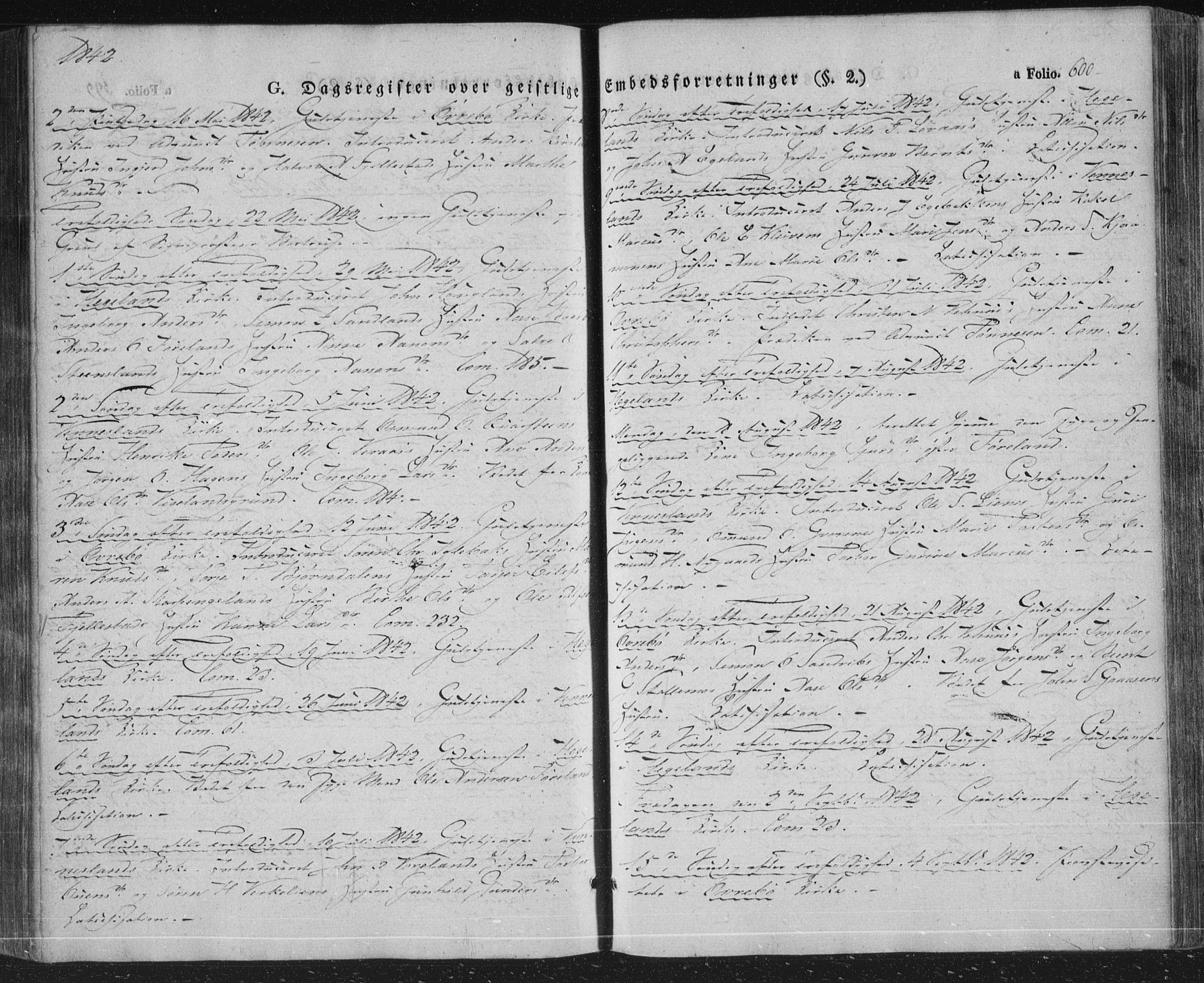 Vennesla sokneprestkontor, AV/SAK-1111-0045/Fa/Fac/L0004: Parish register (official) no. A 4, 1834-1855, p. 600