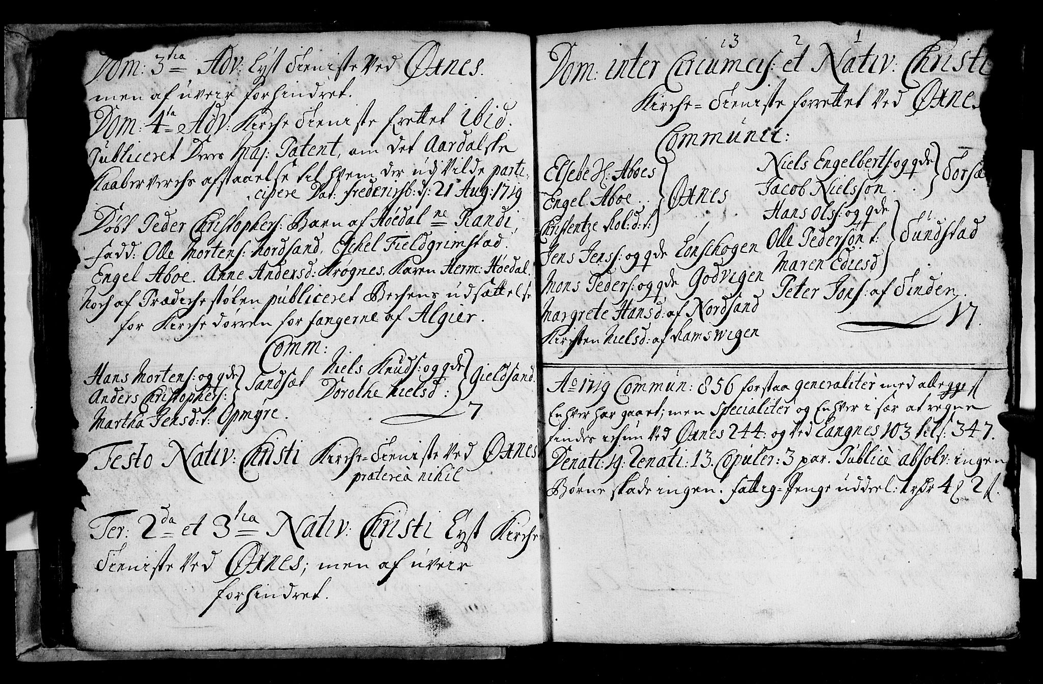 Ministerialprotokoller, klokkerbøker og fødselsregistre - Nordland, SAT/A-1459/893/L1328: Parish register (official) no. 893A01, 1718-1749