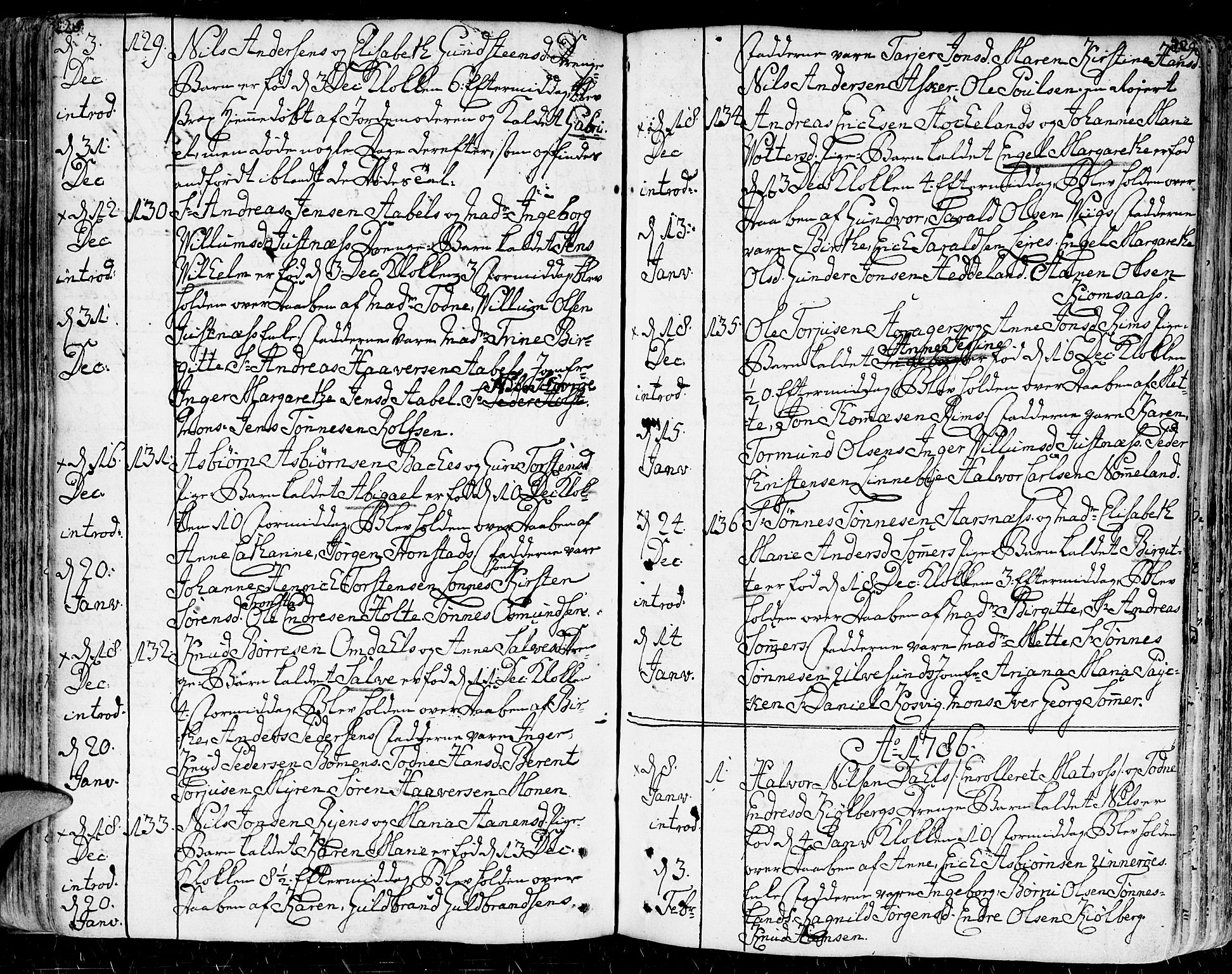 Kristiansand domprosti, SAK/1112-0006/F/Fa/L0003: Parish register (official) no. A 3, 1778-1818, p. 228-229