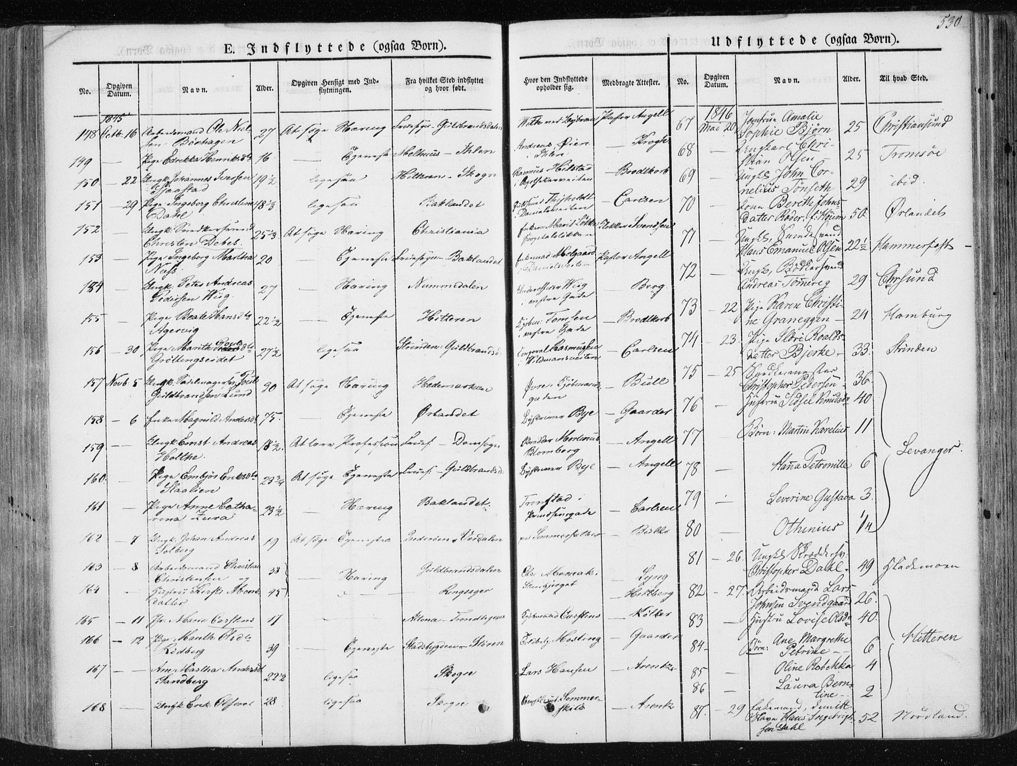 Ministerialprotokoller, klokkerbøker og fødselsregistre - Sør-Trøndelag, AV/SAT-A-1456/601/L0049: Parish register (official) no. 601A17, 1839-1847, p. 530