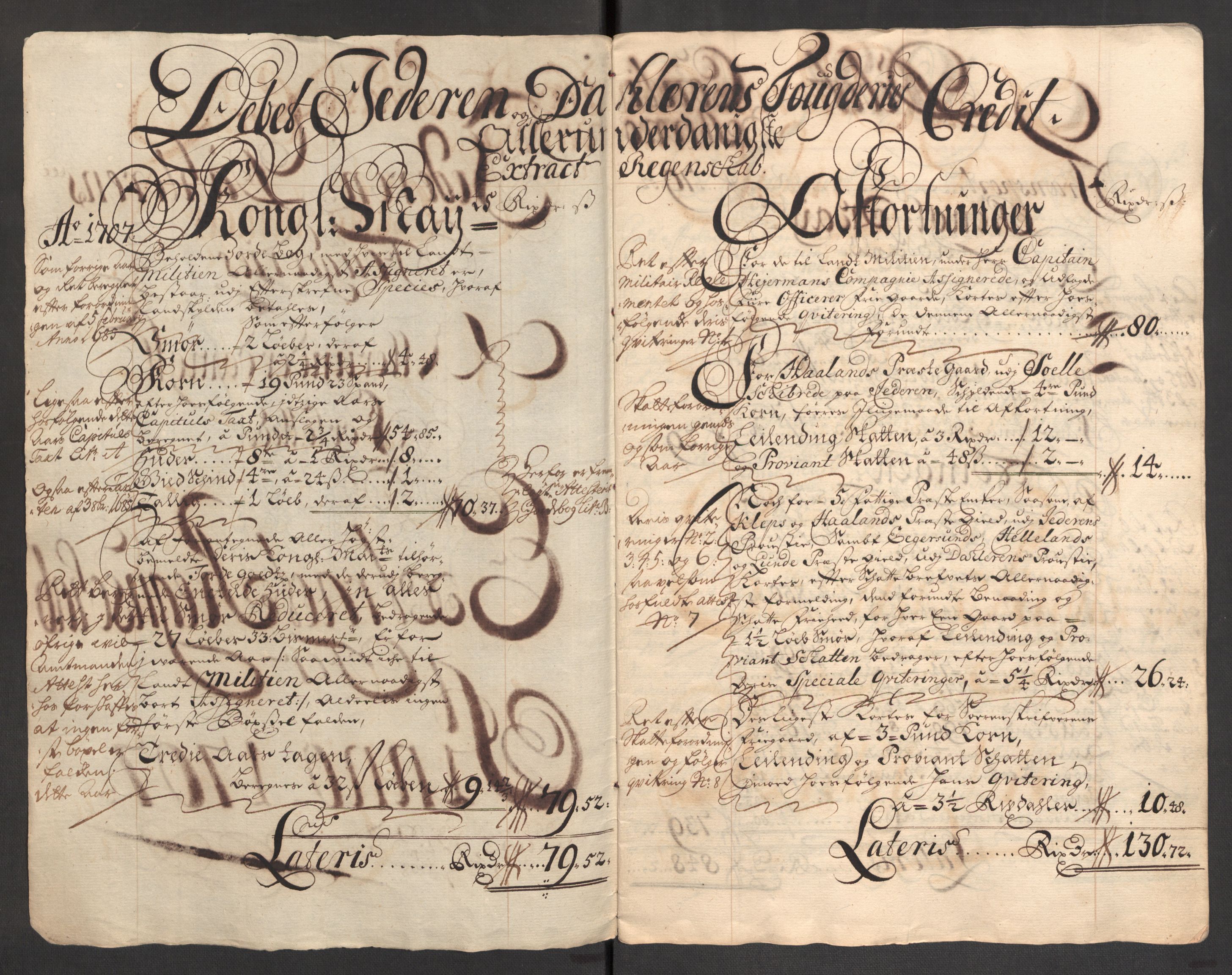 Rentekammeret inntil 1814, Reviderte regnskaper, Fogderegnskap, AV/RA-EA-4092/R46/L2733: Fogderegnskap Jæren og Dalane, 1705-1708, p. 261