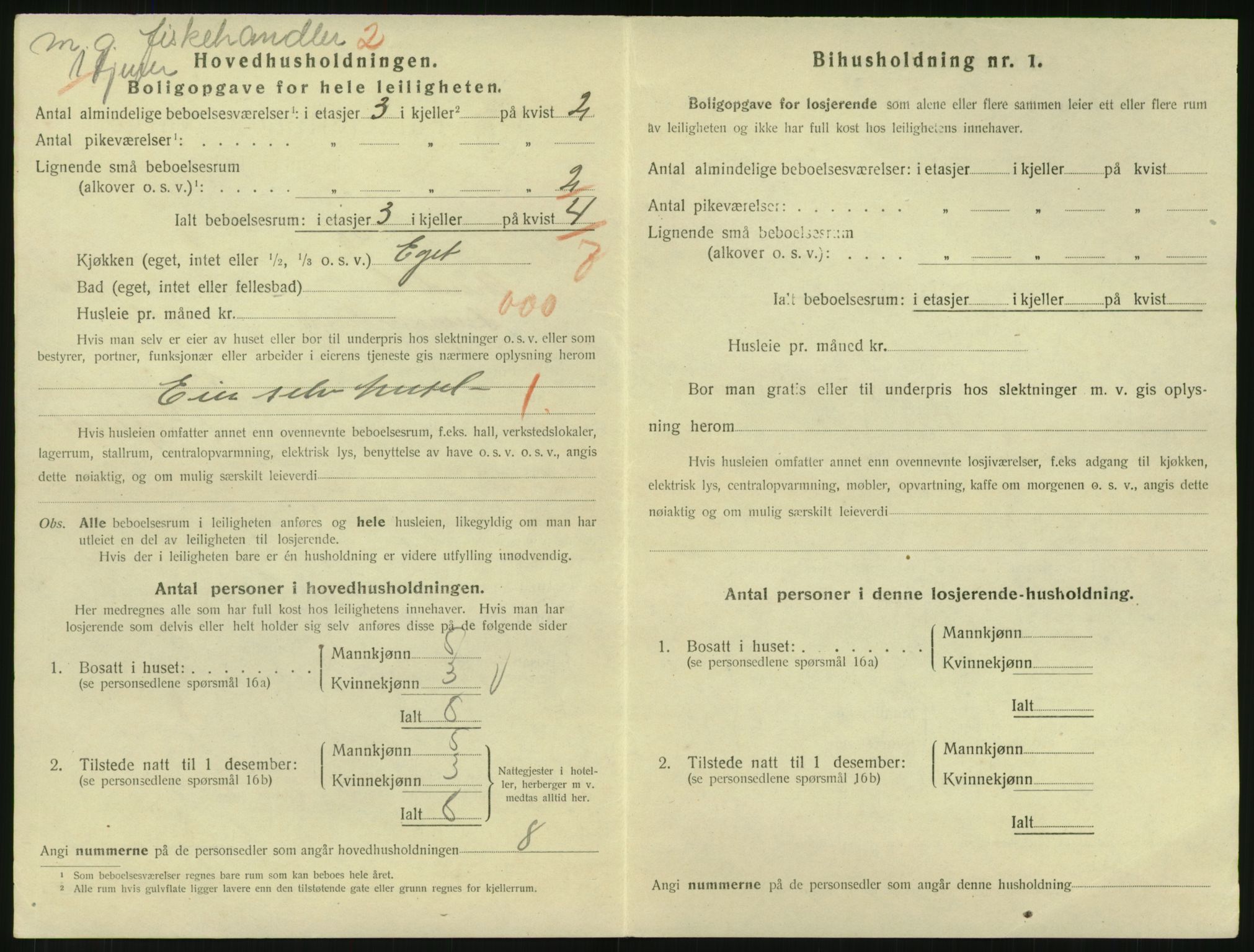 SAK, 1920 census for Arendal, 1920, p. 7627