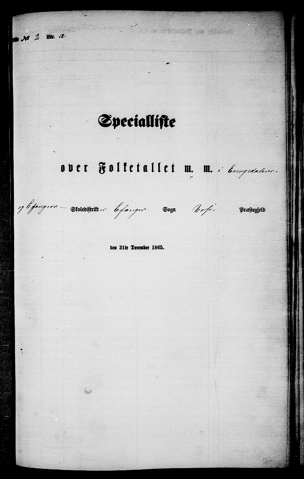 RA, 1865 census for Voss, 1865, p. 355