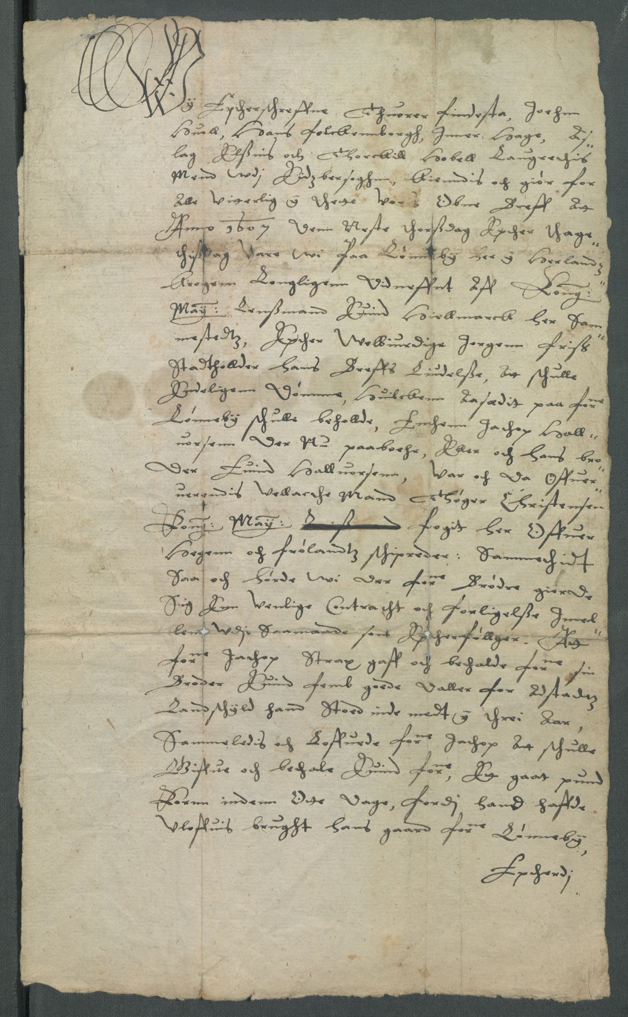 Riksarkivets diplomsamling, AV/RA-EA-5965/F02/L0116: Dokumenter, 1607, p. 22