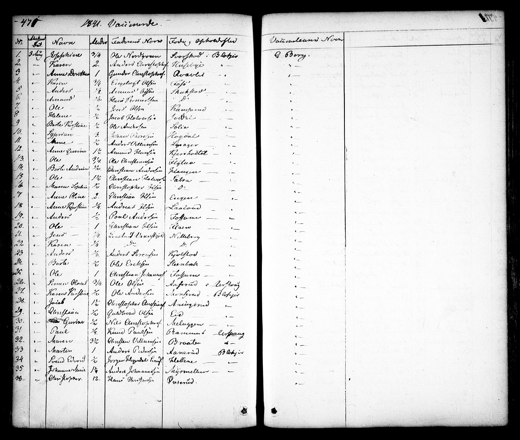 Aurskog prestekontor Kirkebøker, SAO/A-10304a/F/Fa/L0006: Parish register (official) no. I 6, 1829-1853, p. 471