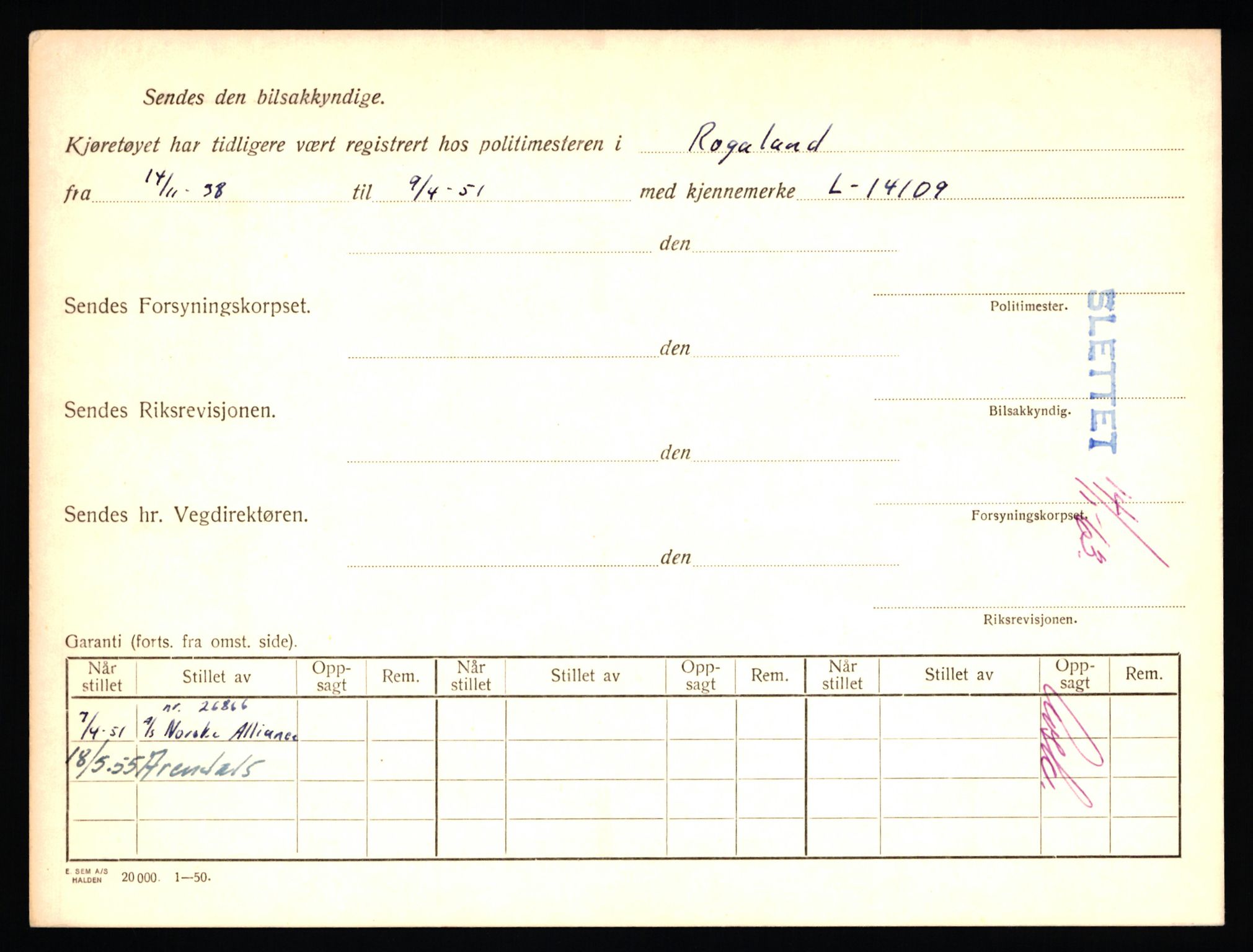 Stavanger trafikkstasjon, AV/SAST-A-101942/0/F/L0042: L-24600 - L-25233, 1930-1971, p. 244