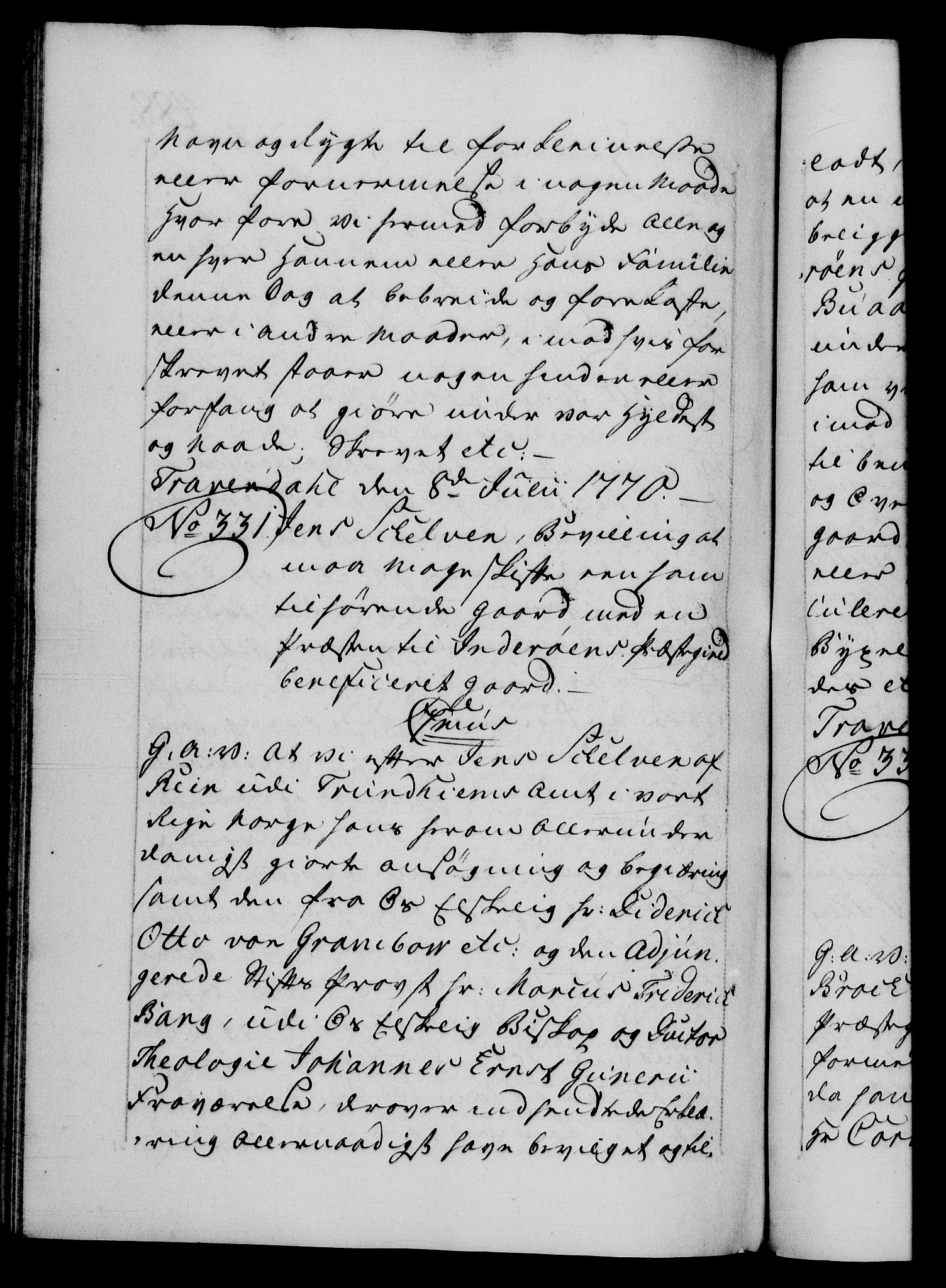 Danske Kanselli 1572-1799, AV/RA-EA-3023/F/Fc/Fca/Fcaa/L0044: Norske registre, 1769-1771, p. 488b