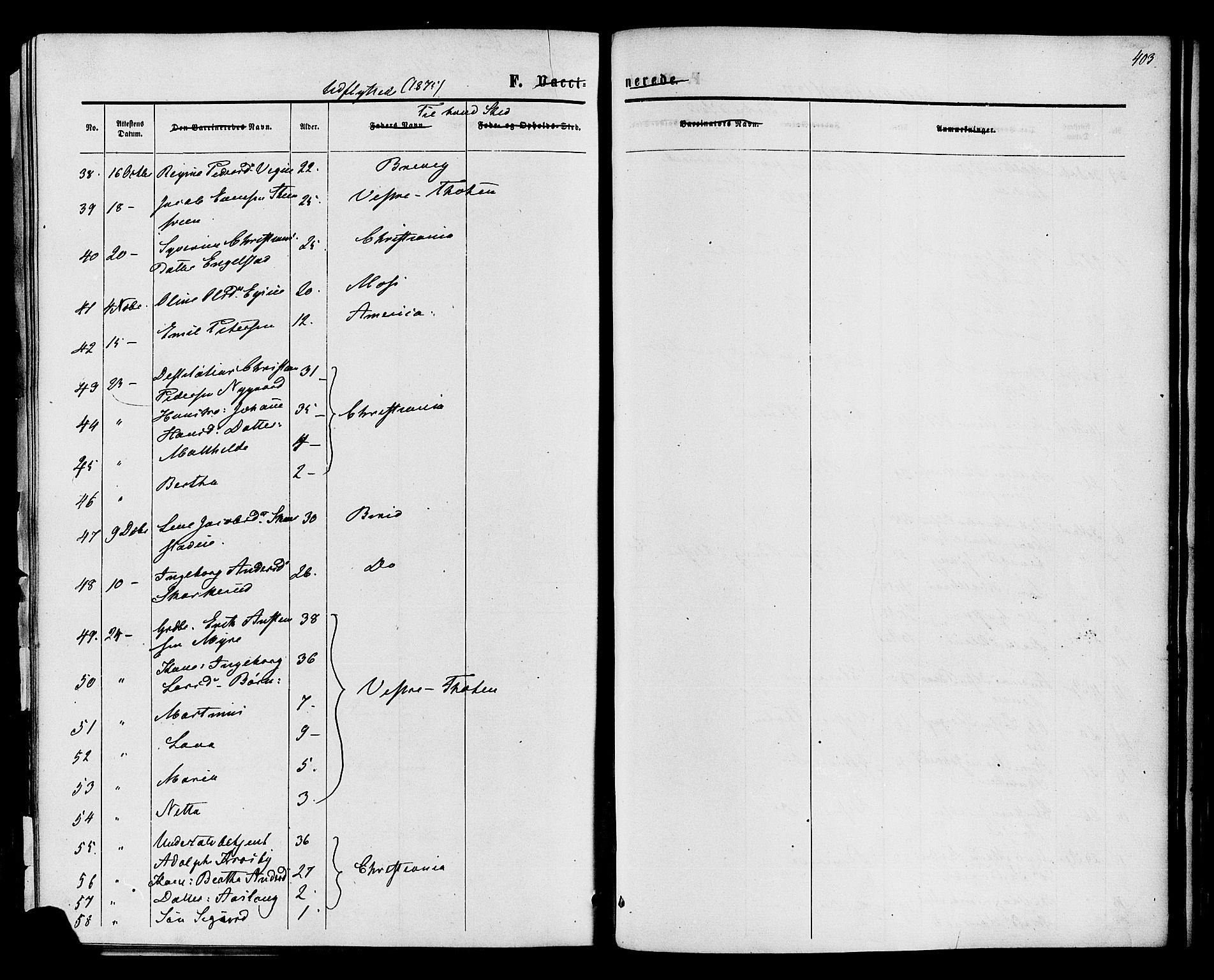 Vardal prestekontor, SAH/PREST-100/H/Ha/Haa/L0007: Parish register (official) no. 7, 1867-1878, p. 403