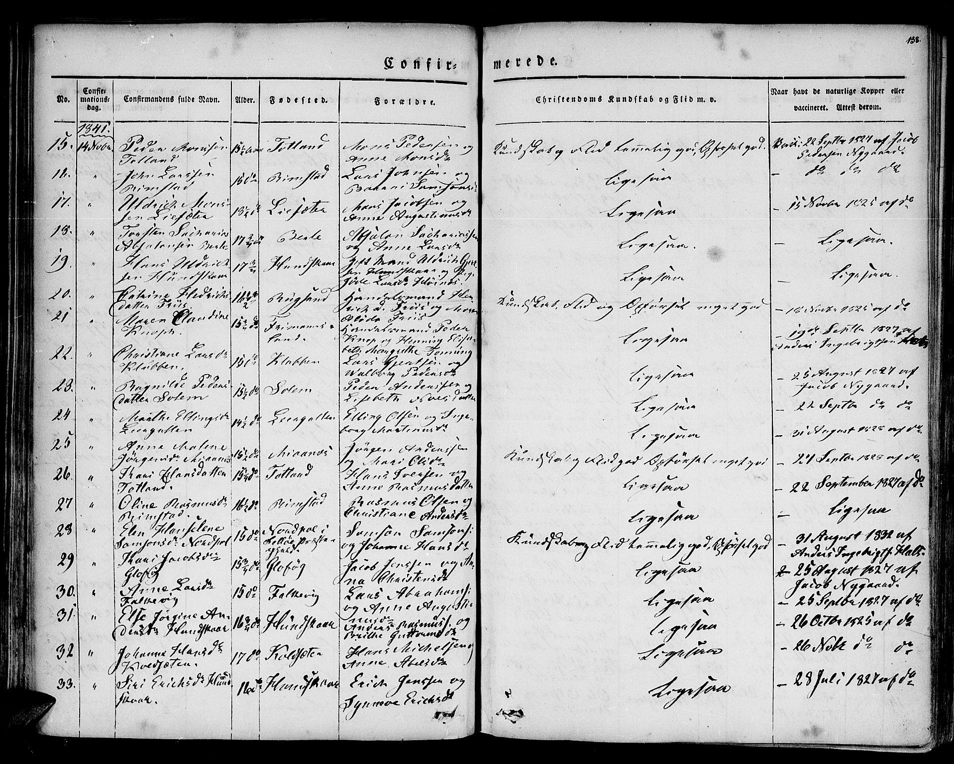 Davik sokneprestembete, AV/SAB-A-79701/H/Haa/Haaa/L0004: Parish register (official) no. A 4, 1830-1849, p. 138