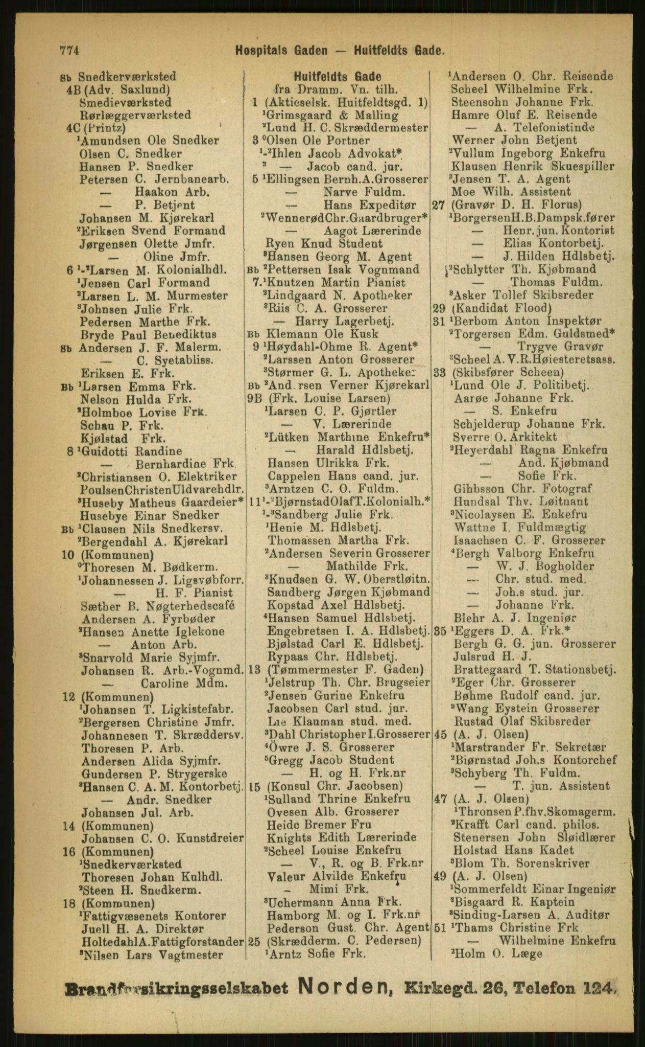 Kristiania/Oslo adressebok, PUBL/-, 1899, p. 774