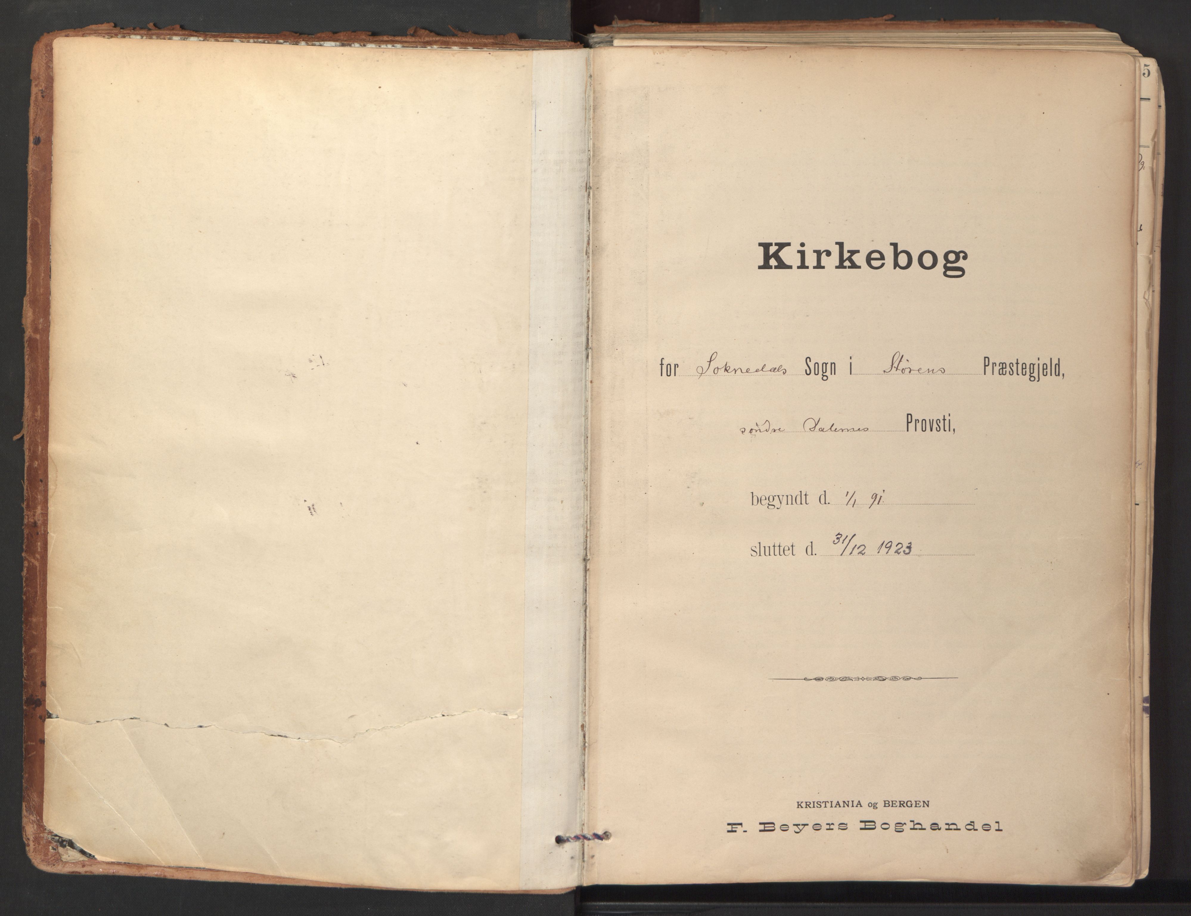 Ministerialprotokoller, klokkerbøker og fødselsregistre - Sør-Trøndelag, SAT/A-1456/689/L1041: Parish register (official) no. 689A06, 1891-1923