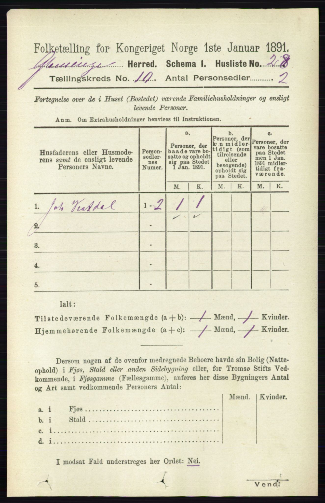 RA, 1891 census for 0132 Glemmen, 1891, p. 9928