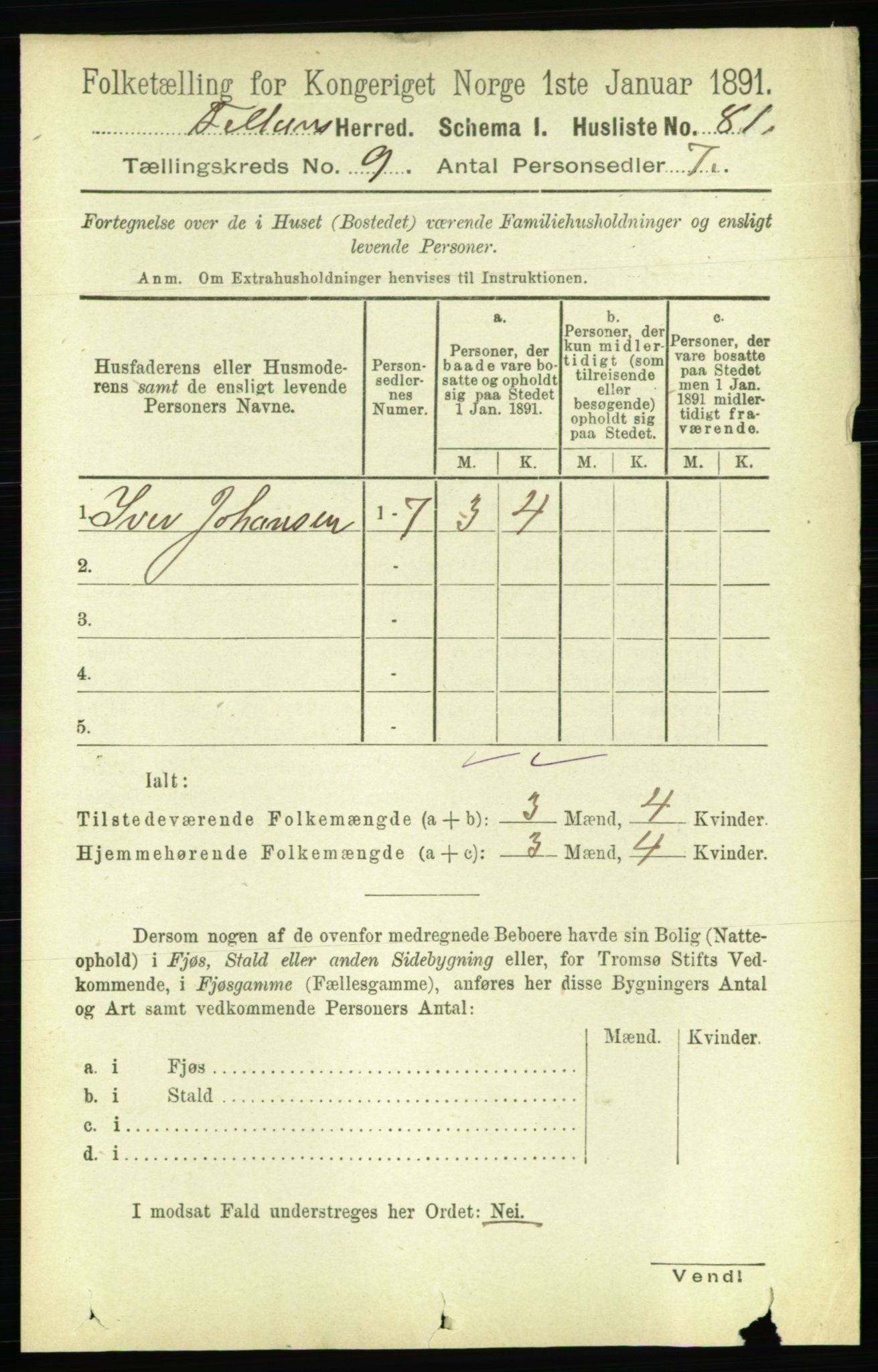 RA, 1891 census for 1616 Fillan, 1891, p. 2636