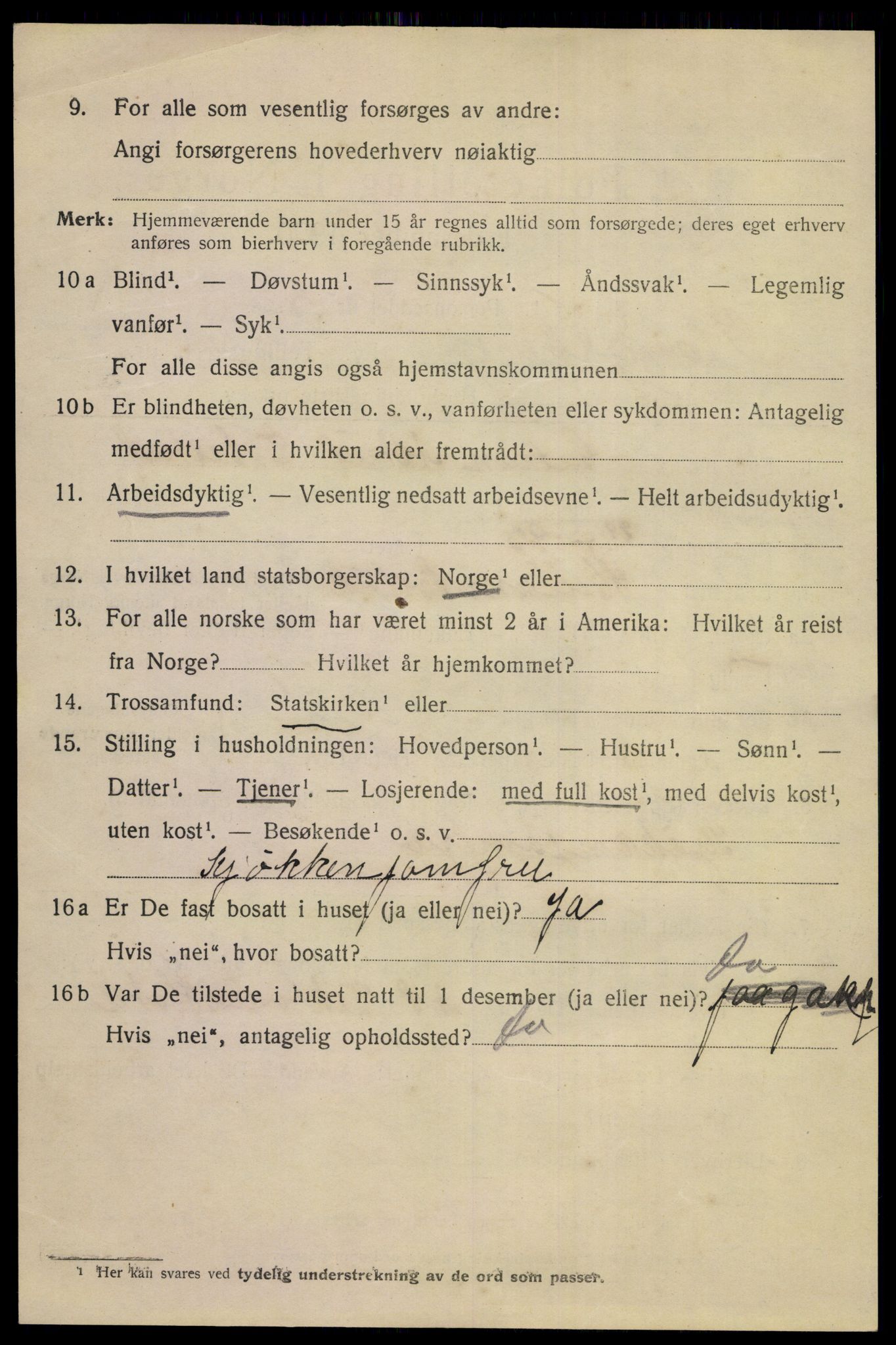 SAKO, 1920 census for Kongsberg, 1920, p. 18401