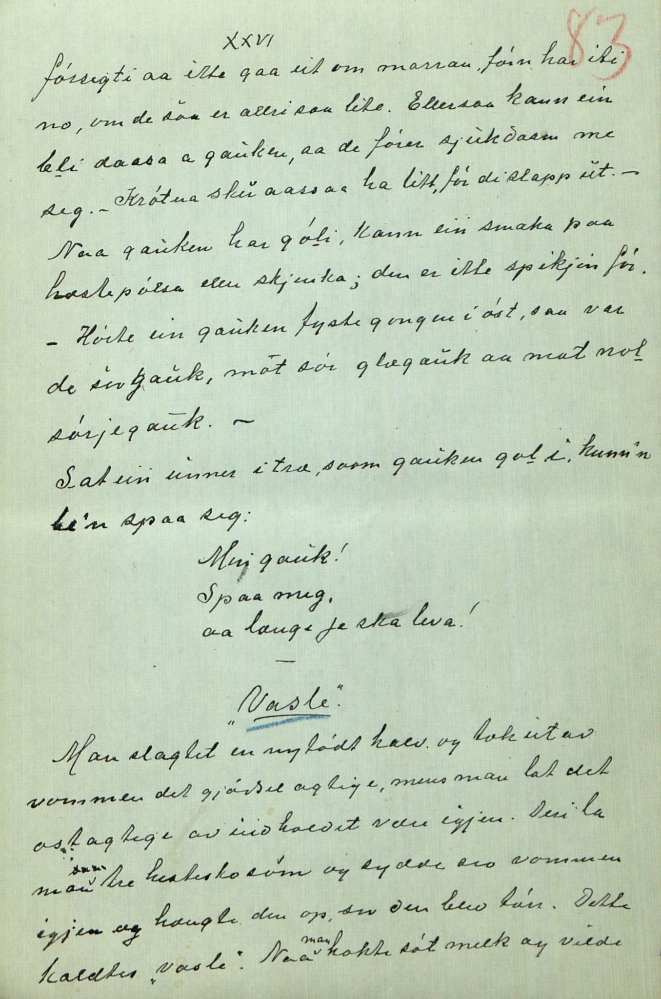 Rikard Berge, TEMU/TGM-A-1003/F/L0014/0040: 471-512 / 510 Brev til Berge frå Hankenæs + oppskrifter som H. kallar for sine, 1915-1917, p. 83