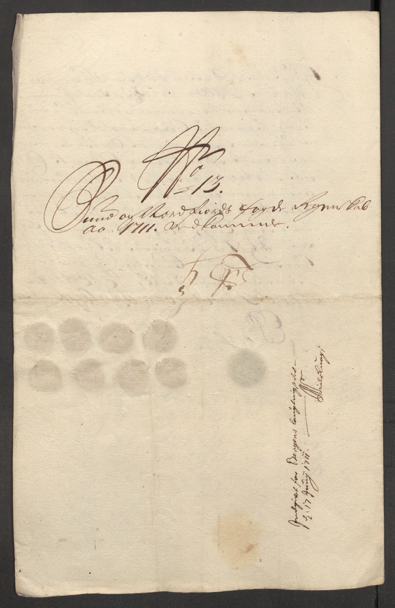 Rentekammeret inntil 1814, Reviderte regnskaper, Fogderegnskap, AV/RA-EA-4092/R53/L3433: Fogderegnskap Sunn- og Nordfjord, 1710-1711, p. 472