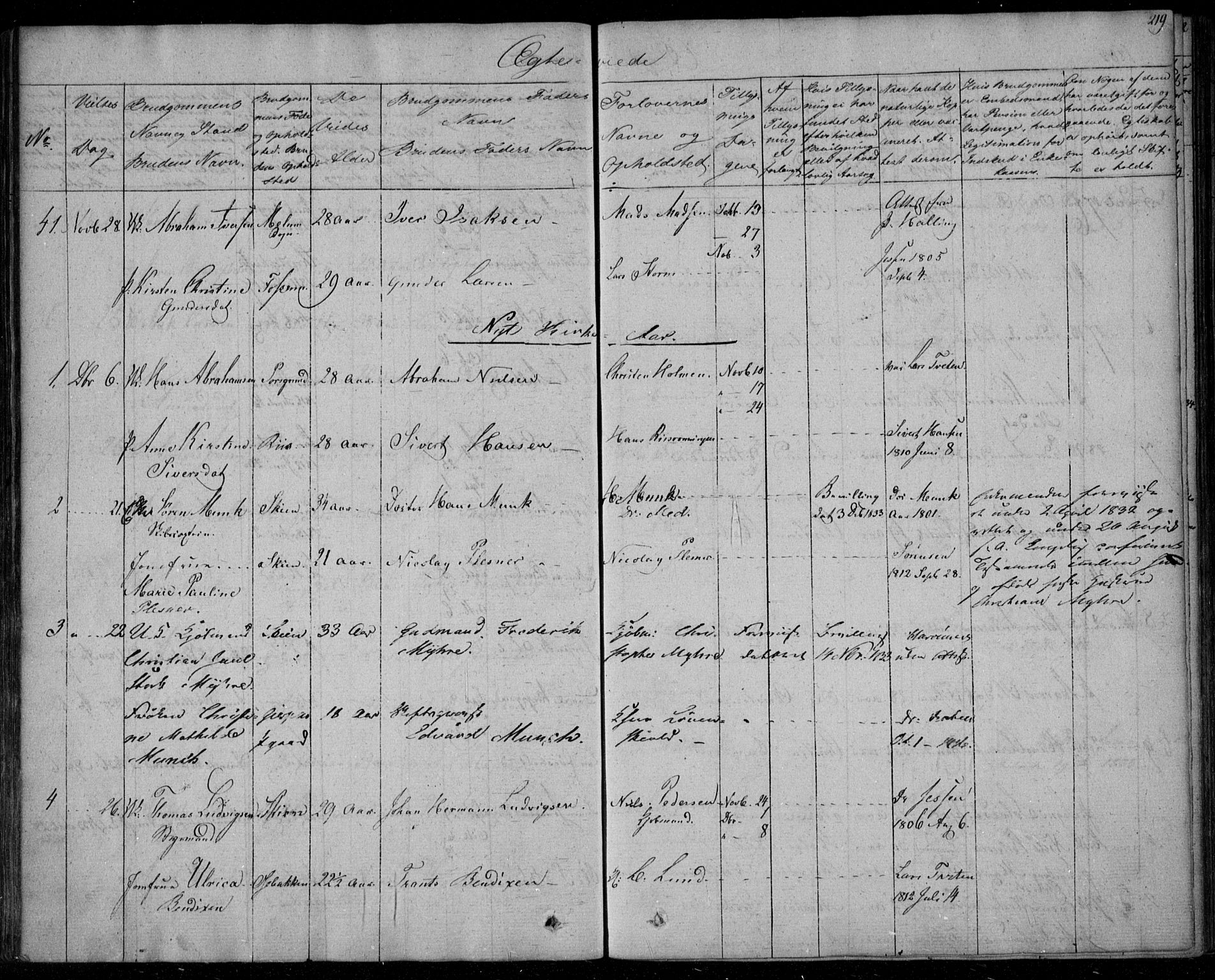 Gjerpen kirkebøker, AV/SAKO-A-265/F/Fa/L0006: Parish register (official) no. I 6, 1829-1834, p. 219