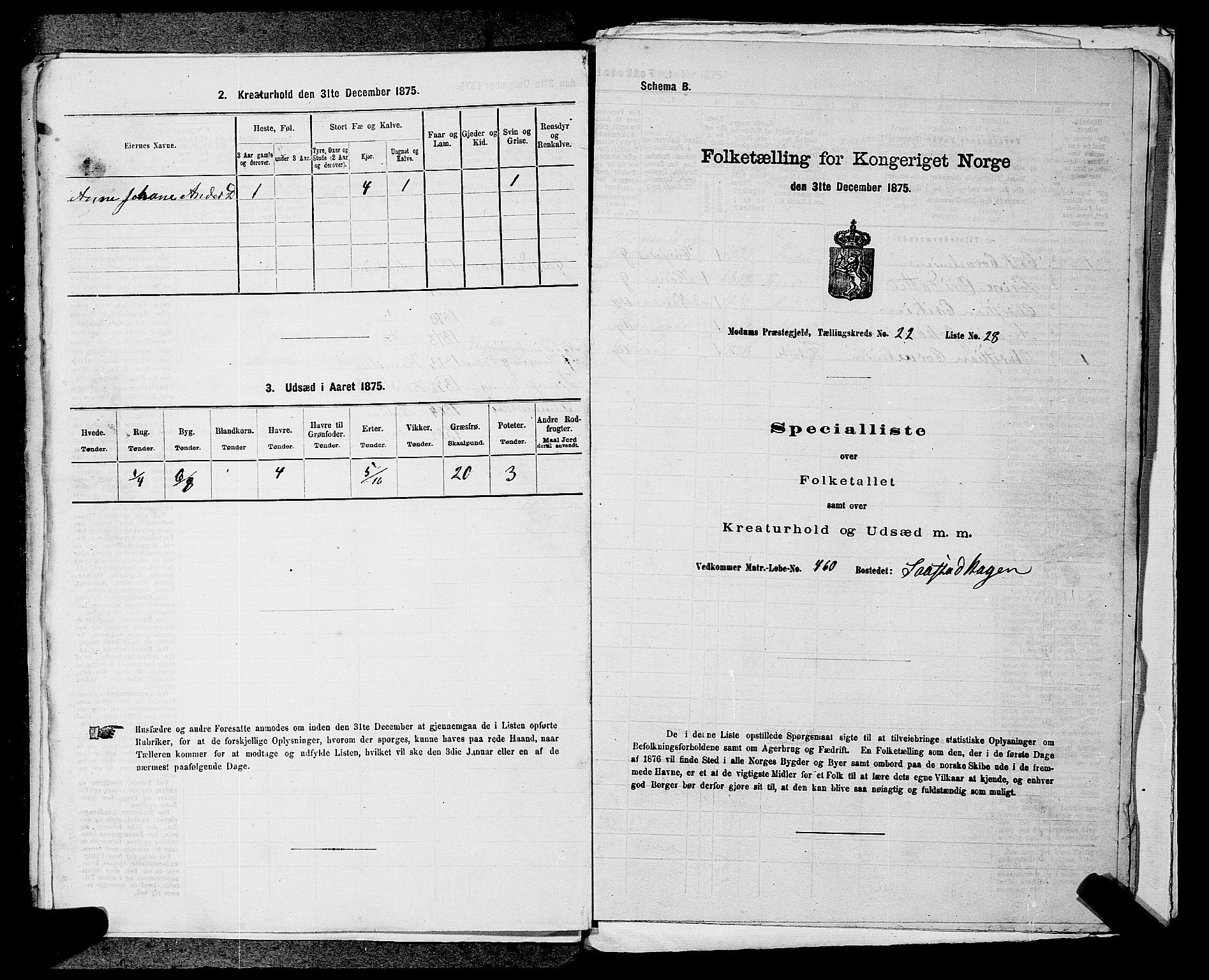 SAKO, 1875 census for 0623P Modum, 1875, p. 2720