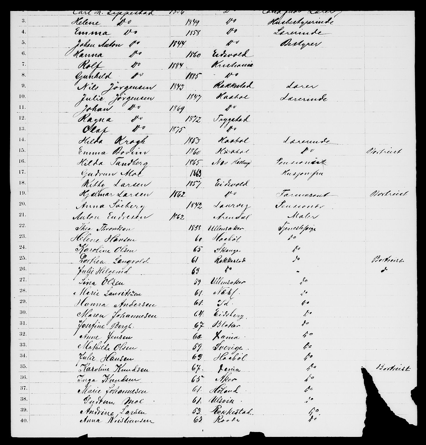 RA, 1885 census for 0301 Kristiania, 1885, p. 13330