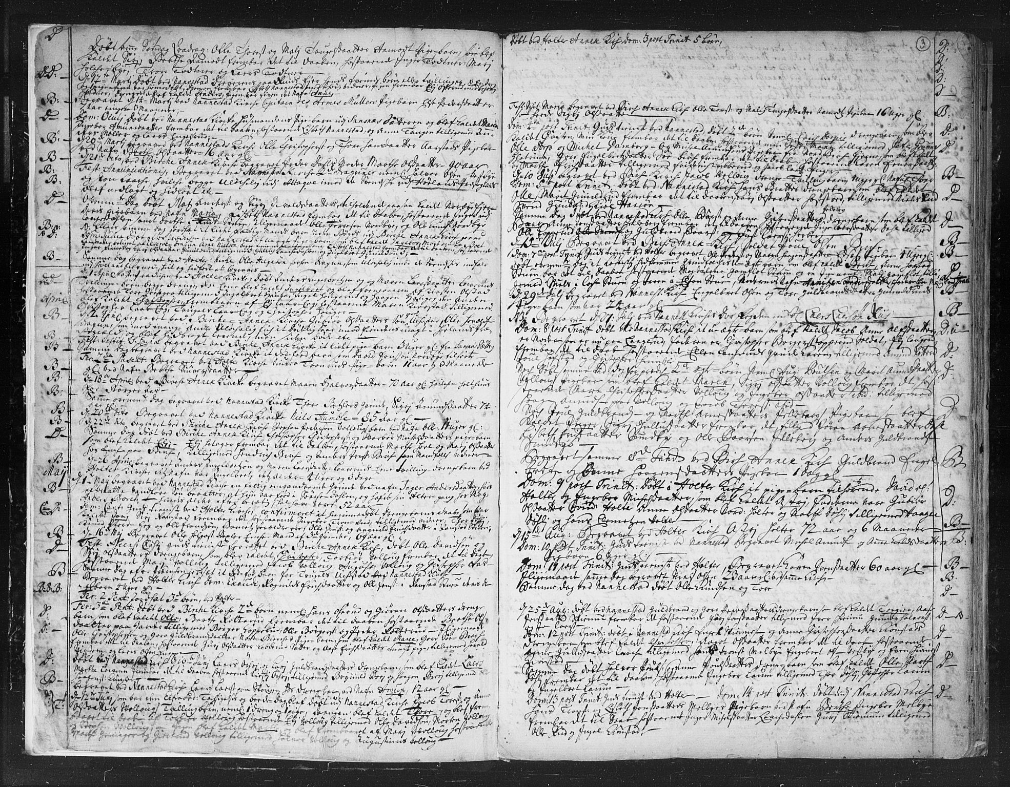 Nannestad prestekontor Kirkebøker, SAO/A-10414a/F/Fa/L0003: Parish register (official) no. I 3, 1716-1729, p. 3