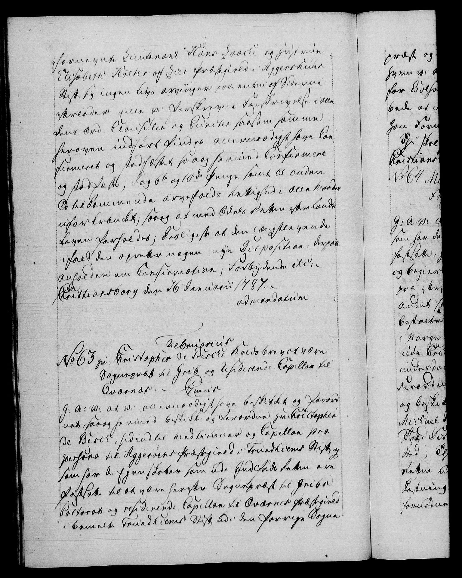 Danske Kanselli 1572-1799, RA/EA-3023/F/Fc/Fca/Fcaa/L0051: Norske registre, 1786-1787, p. 428b