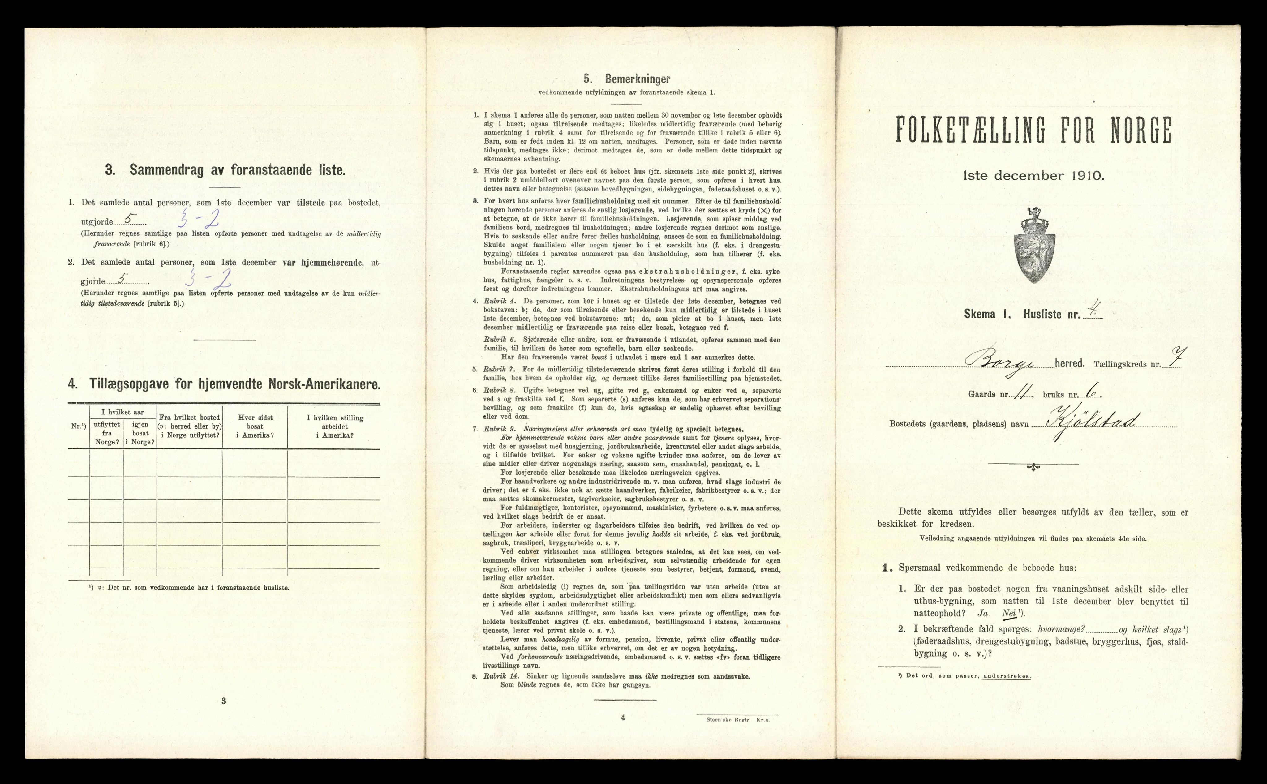 RA, 1910 census for Borge, 1910, p. 942