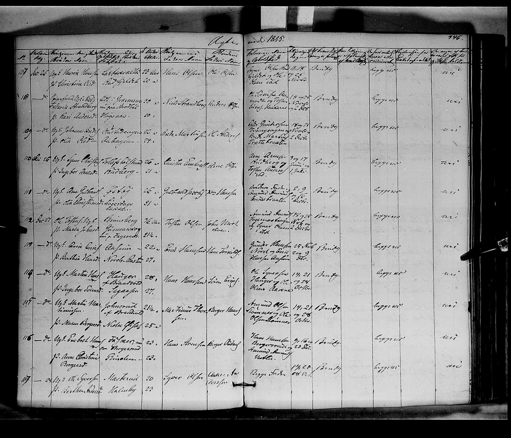 Vinger prestekontor, AV/SAH-PREST-024/H/Ha/Haa/L0010: Parish register (official) no. 10, 1855-1861, p. 346