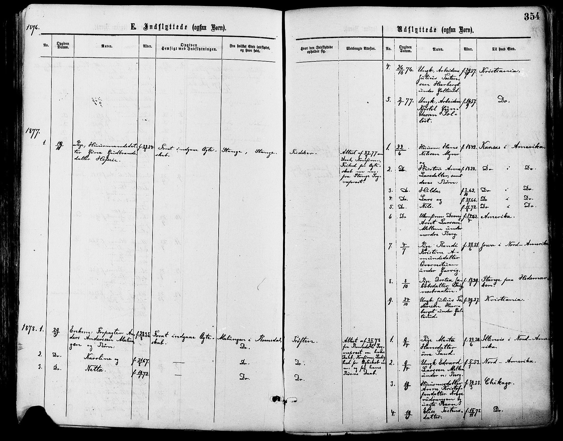 Nord-Odal prestekontor, AV/SAH-PREST-032/H/Ha/Haa/L0005: Parish register (official) no. 5, 1874-1885, p. 354