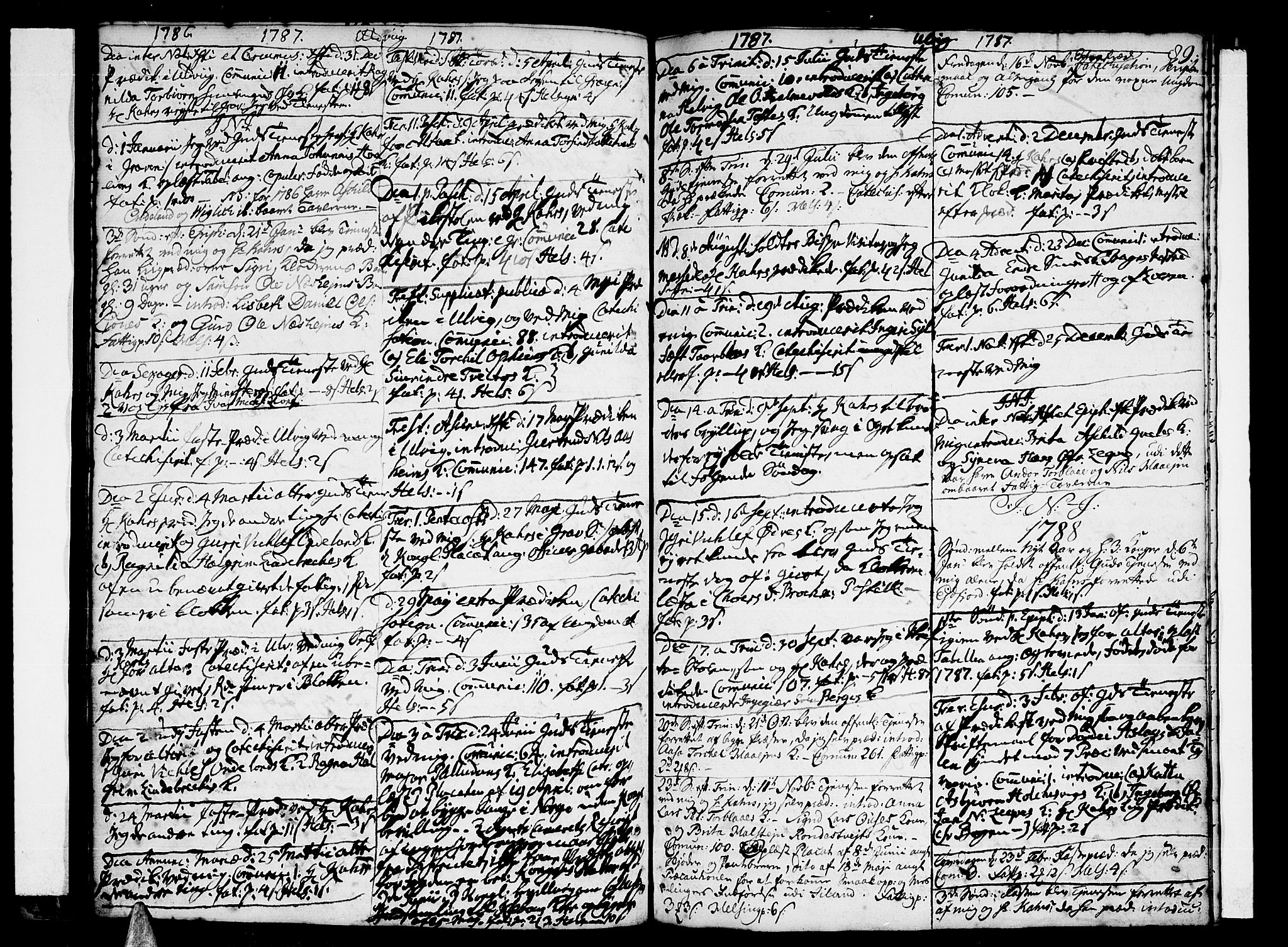Ulvik sokneprestembete, SAB/A-78801/H/Haa: Parish register (official) no. A 10, 1745-1792, p. 89