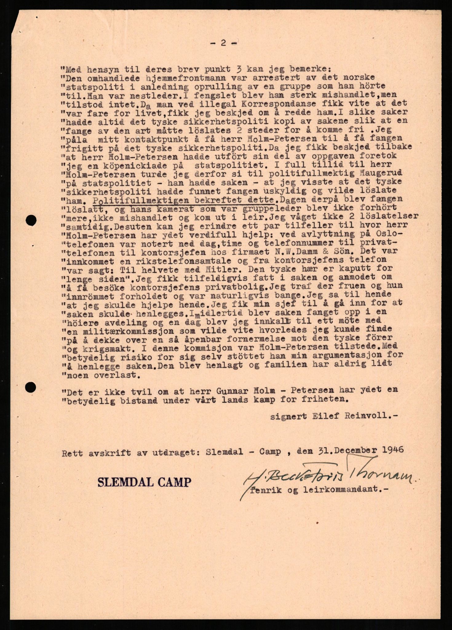 Forsvaret, Forsvarets overkommando II, AV/RA-RAFA-3915/D/Db/L0013: CI Questionaires. Tyske okkupasjonsstyrker i Norge. Tyskere., 1945-1946, p. 416