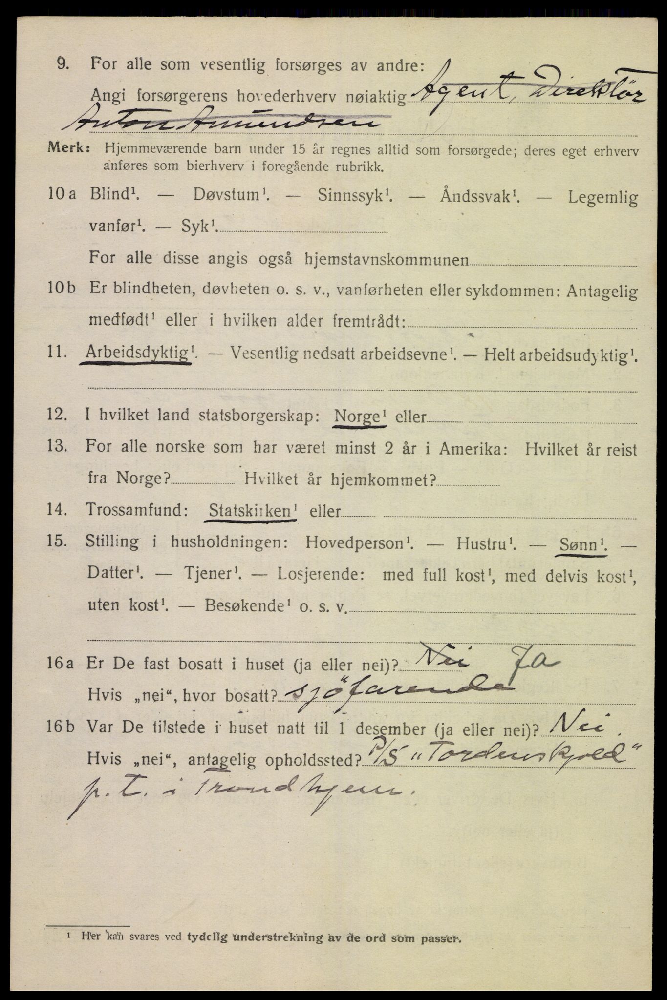 SAK, 1920 census for Flekkefjord, 1920, p. 5147