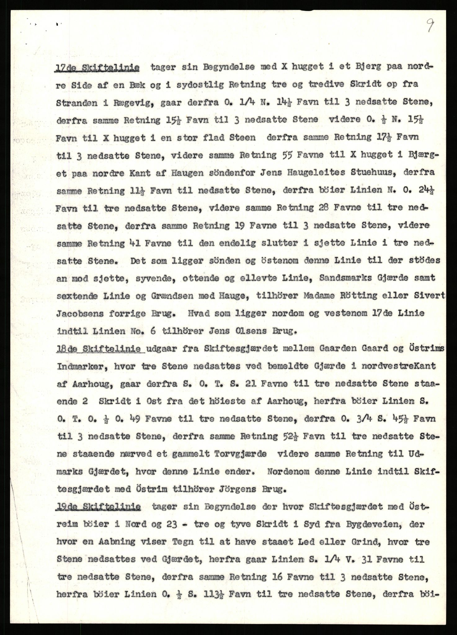 Statsarkivet i Stavanger, AV/SAST-A-101971/03/Y/Yj/L0024: Avskrifter sortert etter gårdsnavn: Fæøen - Garborg, 1750-1930, p. 666