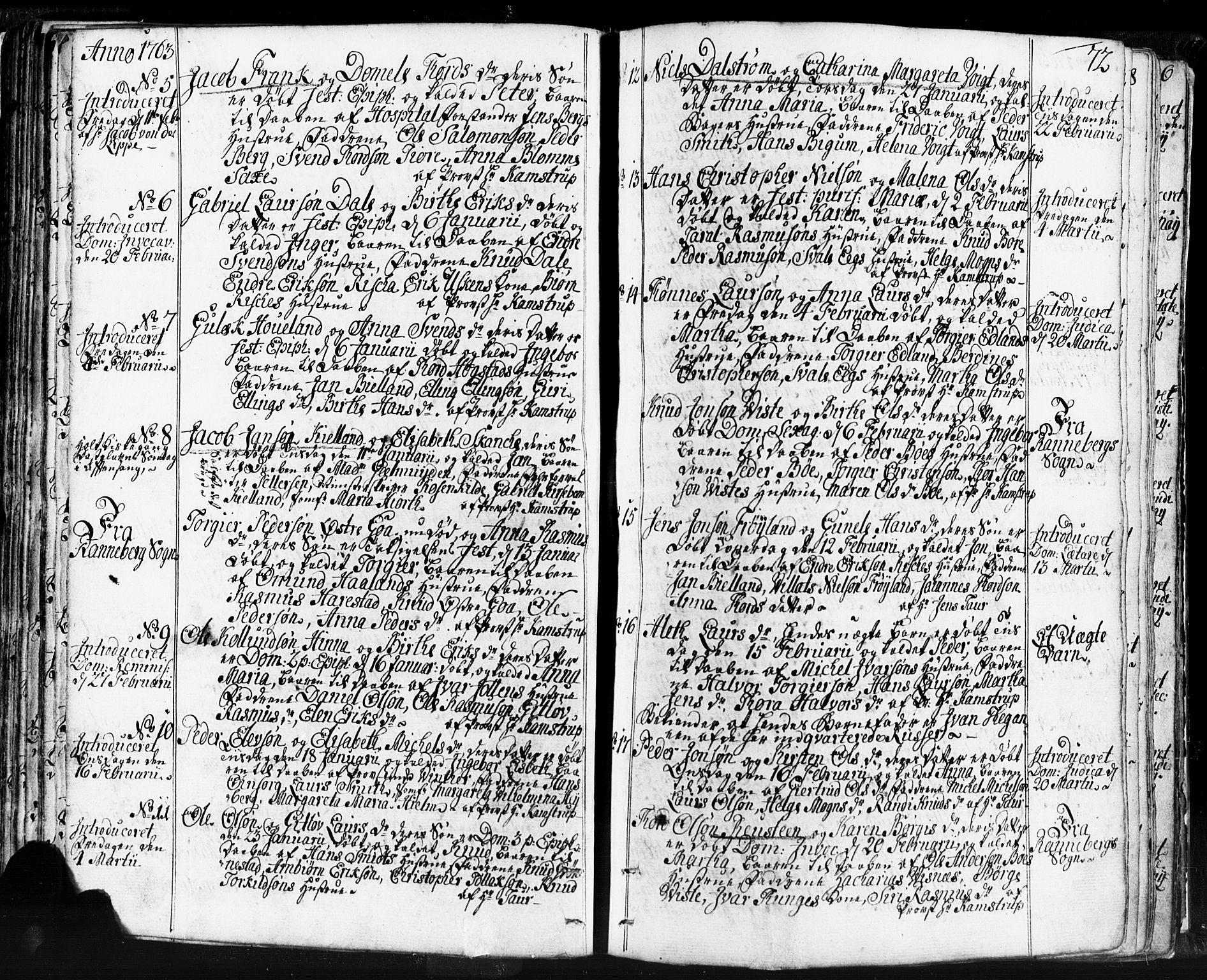 Domkirken sokneprestkontor, SAST/A-101812/001/30/30BB/L0004: Parish register (copy) no. B 4, 1752-1790, p. 72