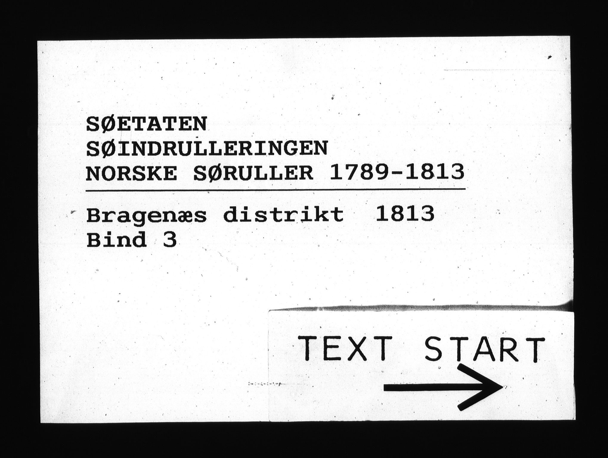 Sjøetaten, RA/EA-3110/F/L0170: Bragernes distrikt, bind 3, 1813