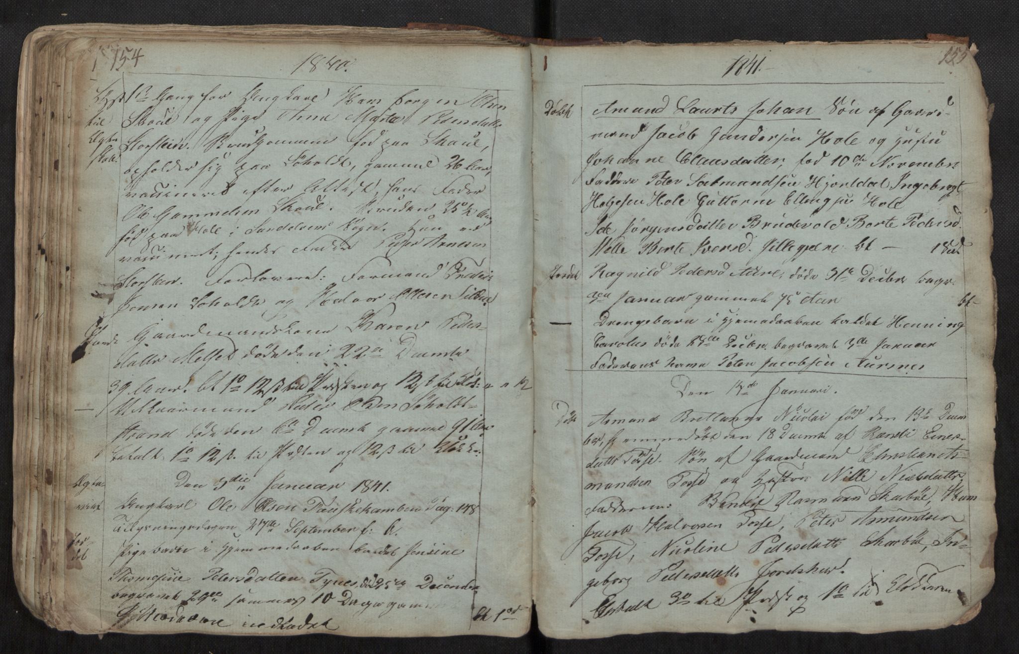 Ministerialprotokoller, klokkerbøker og fødselsregistre - Møre og Romsdal, AV/SAT-A-1454/522/L0331: Parish register (copy) no. 522C10, 1831-1841, p. 254-255