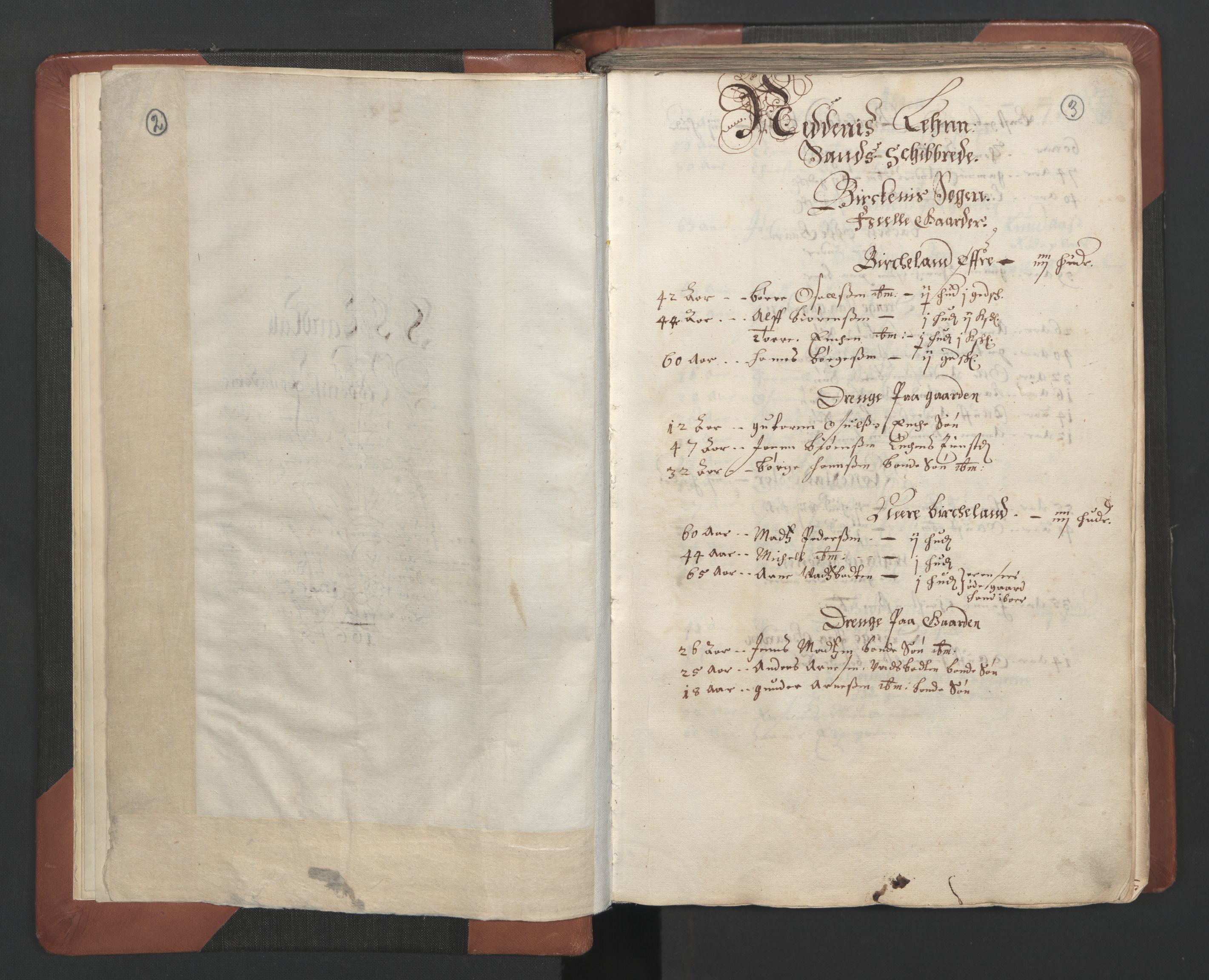 RA, Bailiff's Census 1664-1666, no. 7: Nedenes fogderi, 1664-1666, p. 2-3