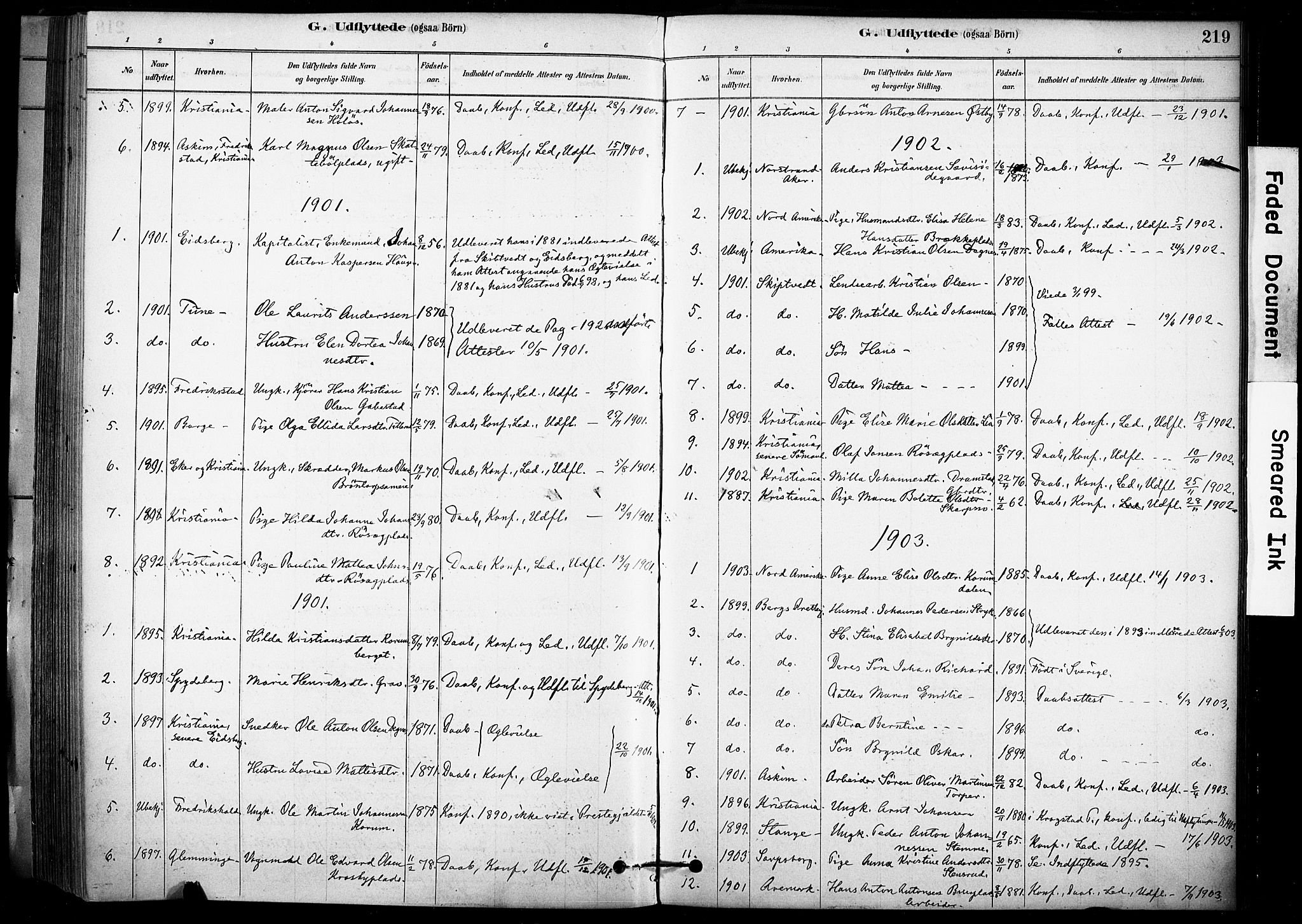 Rakkestad prestekontor Kirkebøker, AV/SAO-A-2008/F/Fc/L0001: Parish register (official) no. III 1, 1878-1905, p. 219