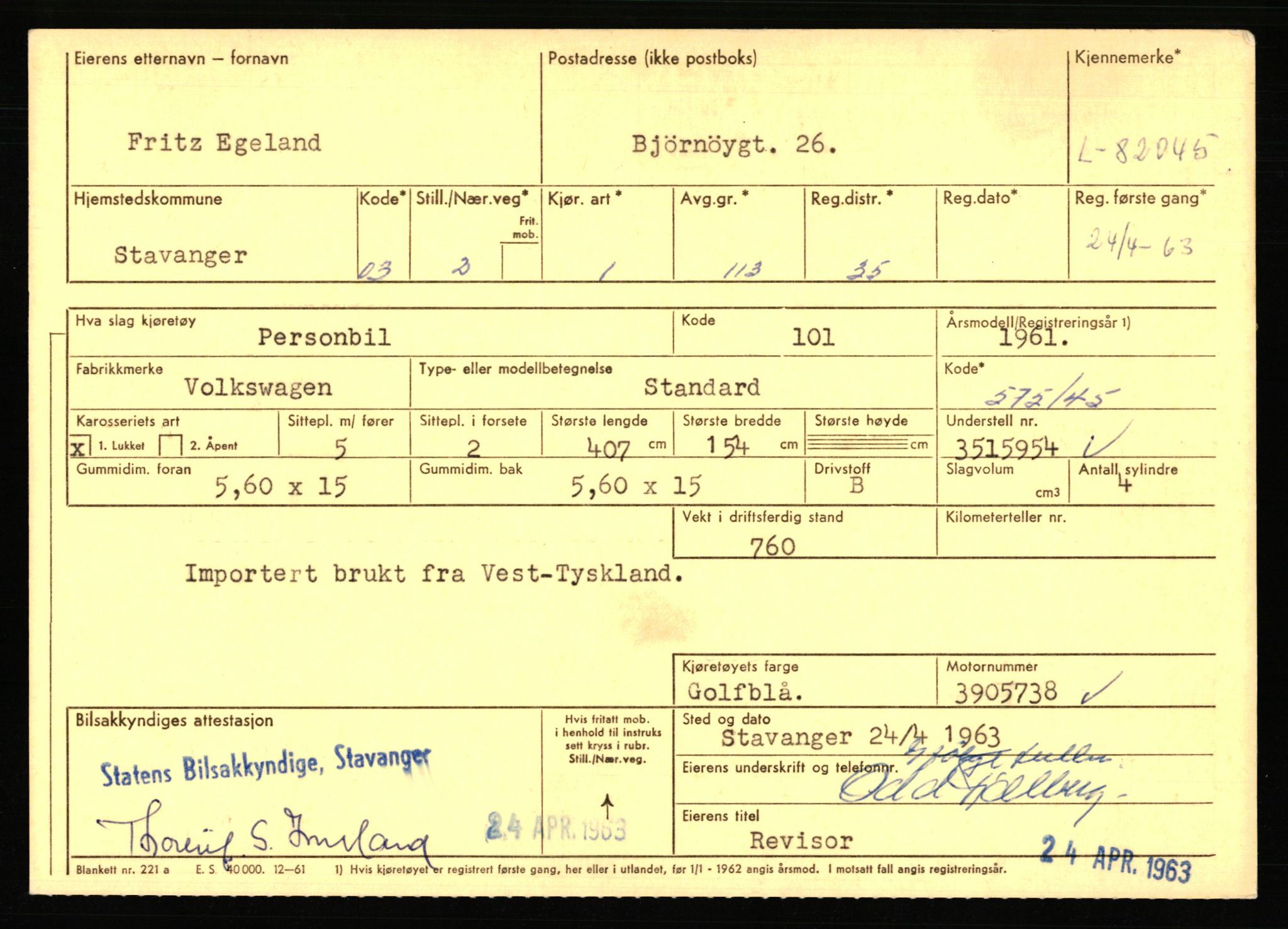 Stavanger trafikkstasjon, AV/SAST-A-101942/0/F/L0071: L-80500 - L-82199, 1930-1971, p. 2511