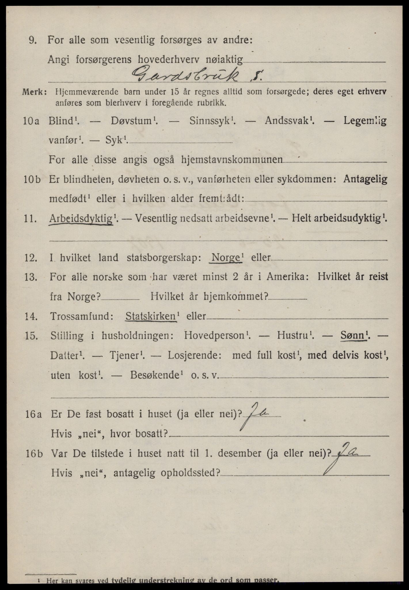 SAT, 1920 census for Sandøy, 1920, p. 629