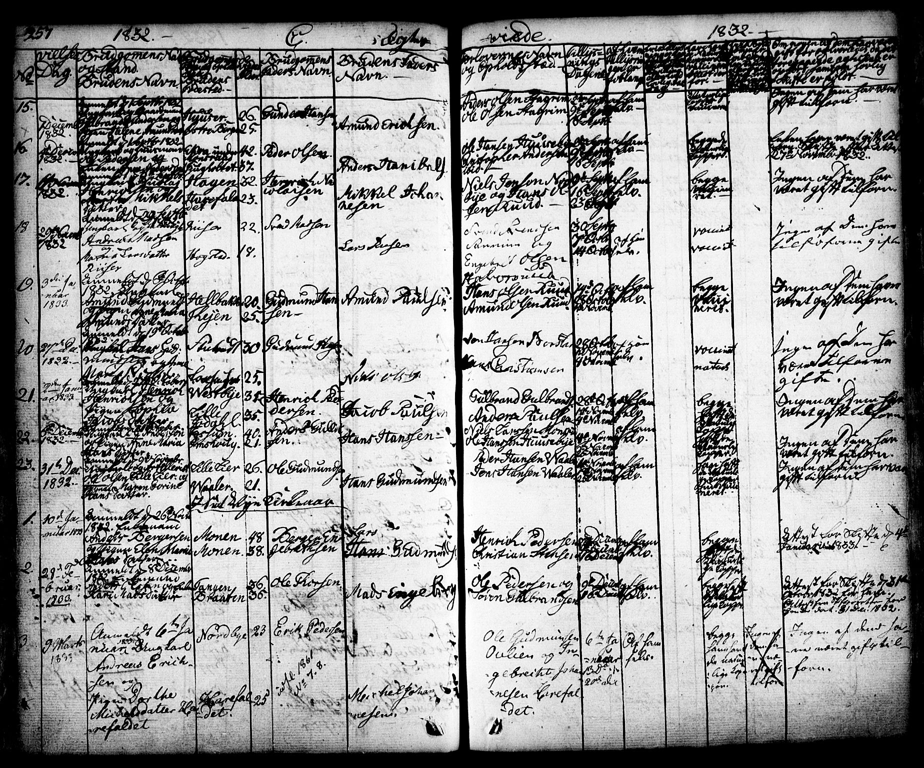 Aurskog prestekontor Kirkebøker, AV/SAO-A-10304a/F/Fa/L0006: Parish register (official) no. I 6, 1829-1853, p. 257