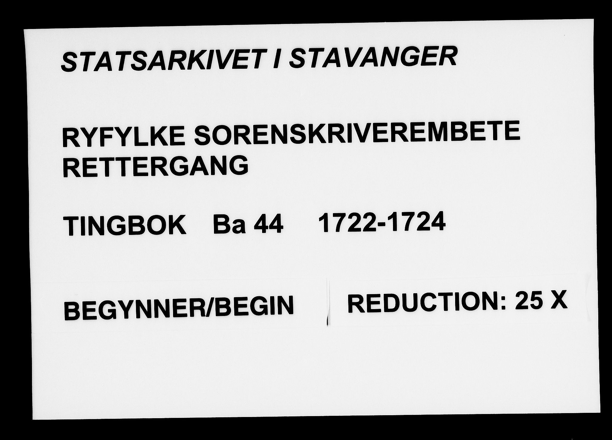 Ryfylke tingrett, SAST/A-100055/001/I/IB/IBBa/L0044: Tingbok, Karmsund og Hesby, 1722-1724