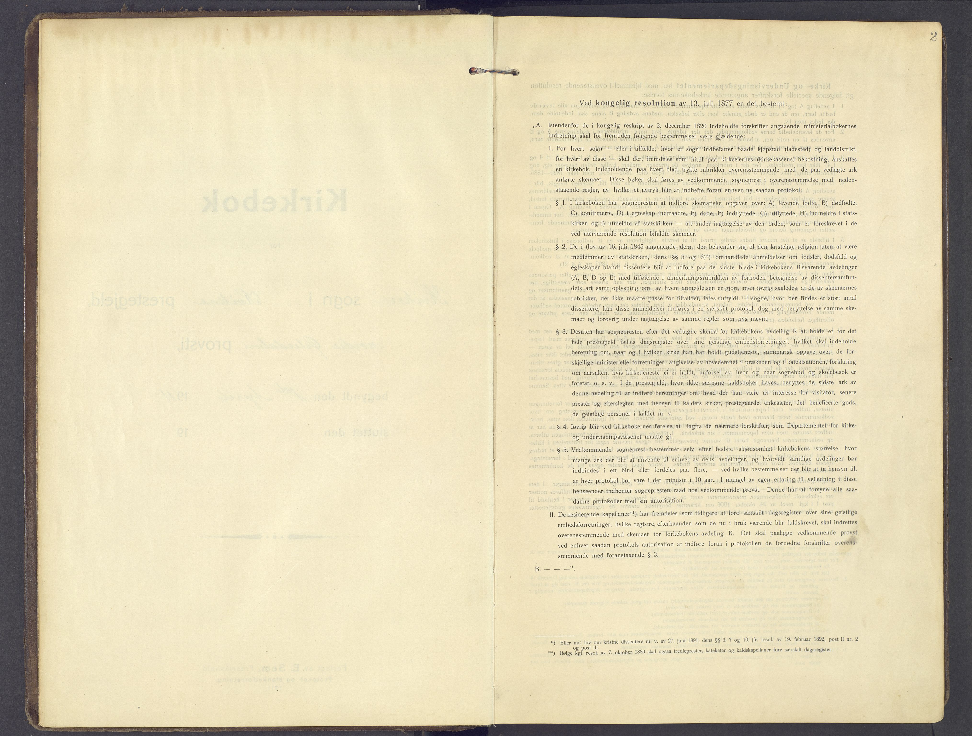 Kvikne prestekontor, SAH/PREST-064/H/Ha/Haa/L0009: Parish register (official) no. 9, 1911-1942, p. 2