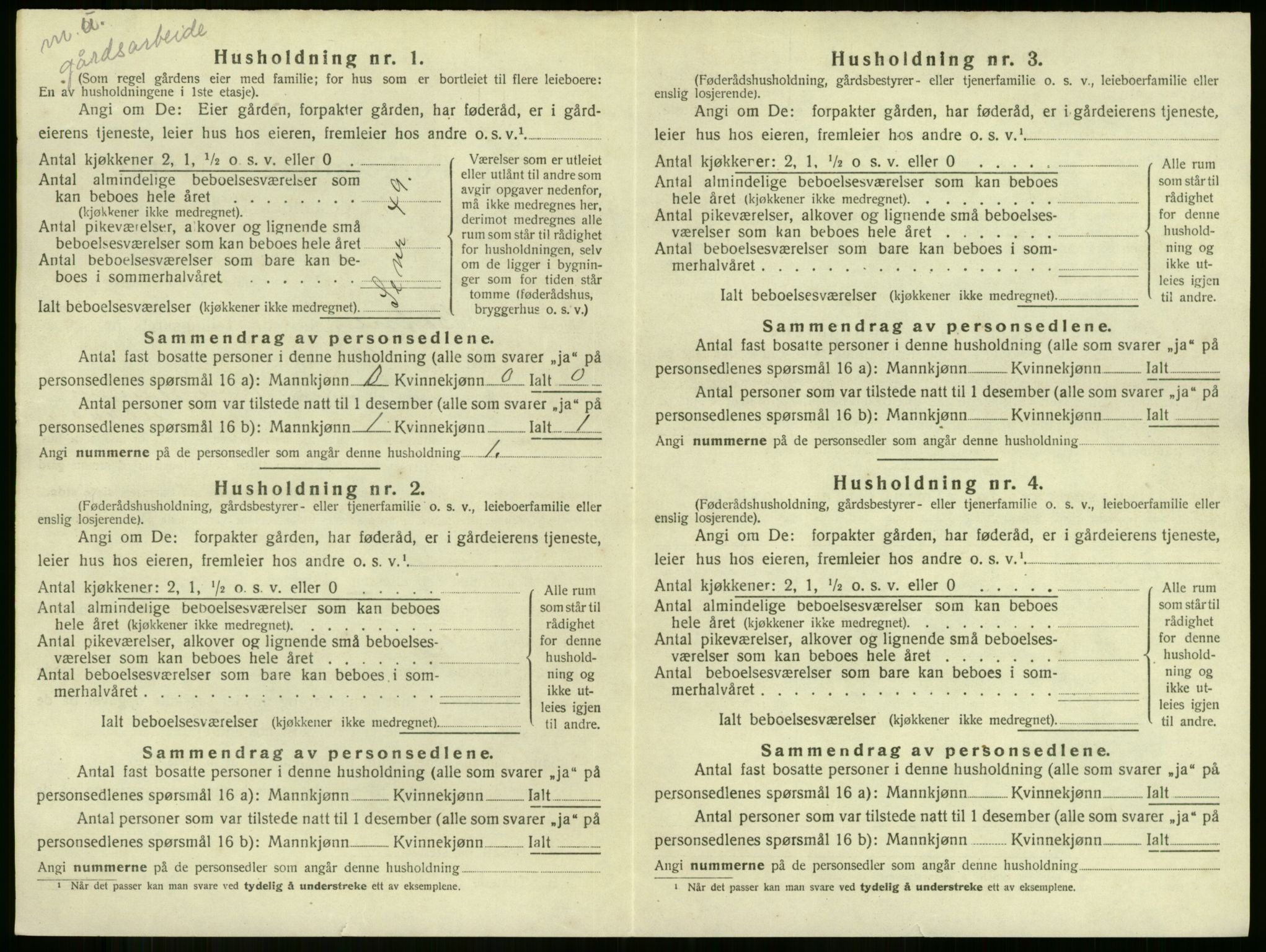 SAKO, 1920 census for Botne, 1920, p. 383