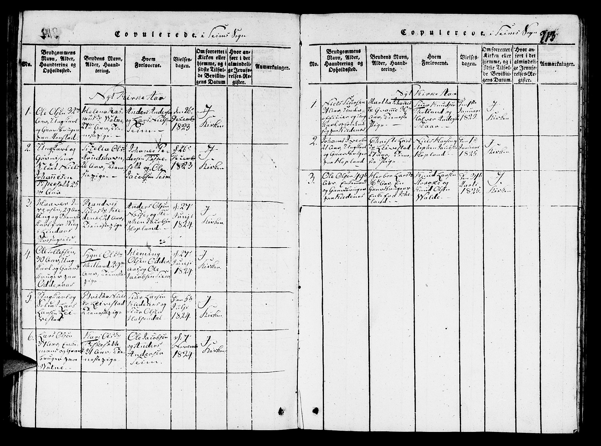 Hosanger sokneprestembete, AV/SAB-A-75801/H/Hab: Parish register (copy) no. A 1 /2, 1816-1825, p. 213