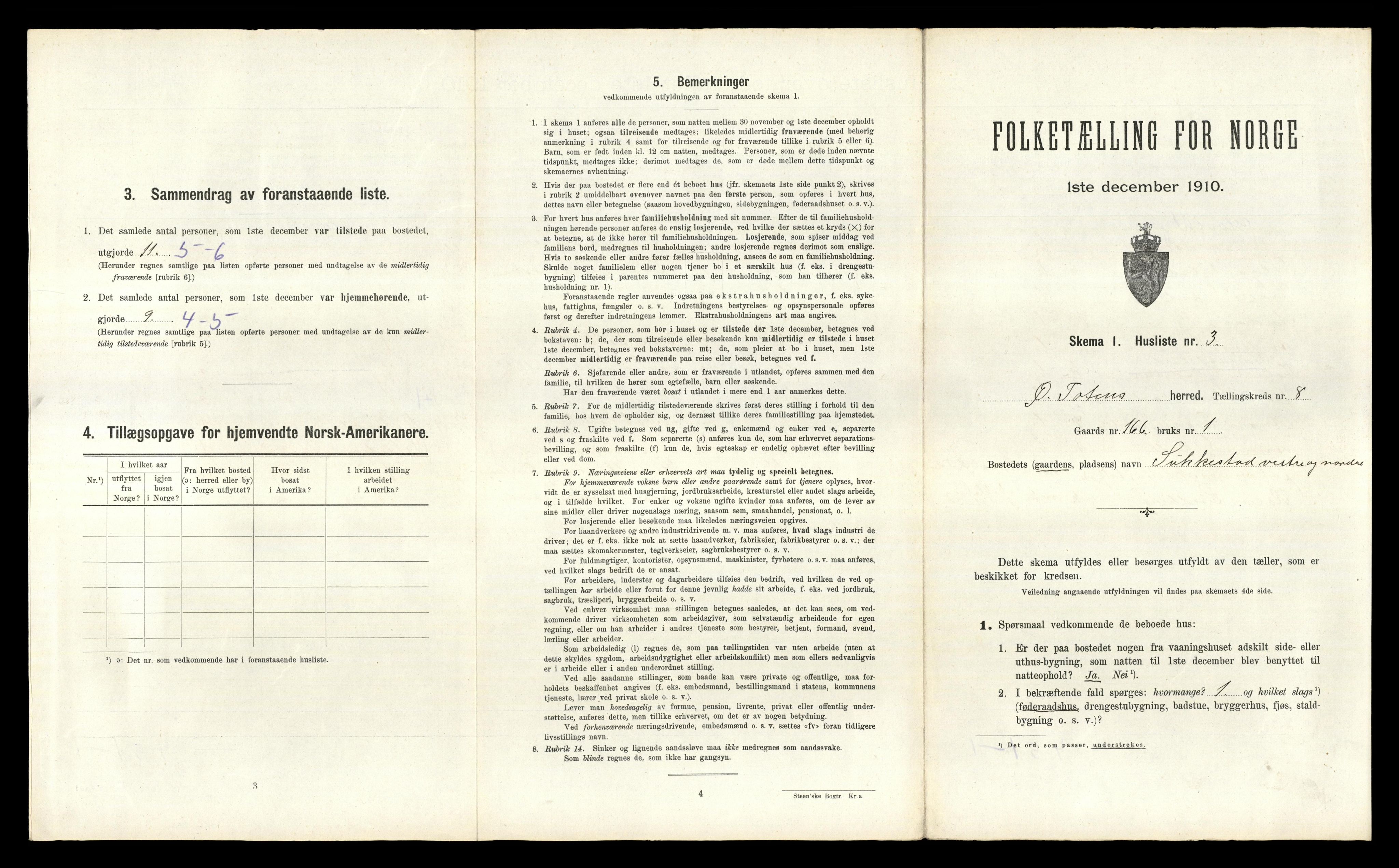 RA, 1910 census for Østre Toten, 1910, p. 2321