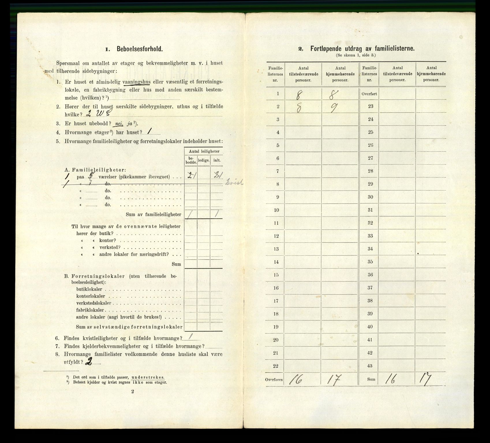 RA, 1910 census for Bodø, 1910, p. 2864