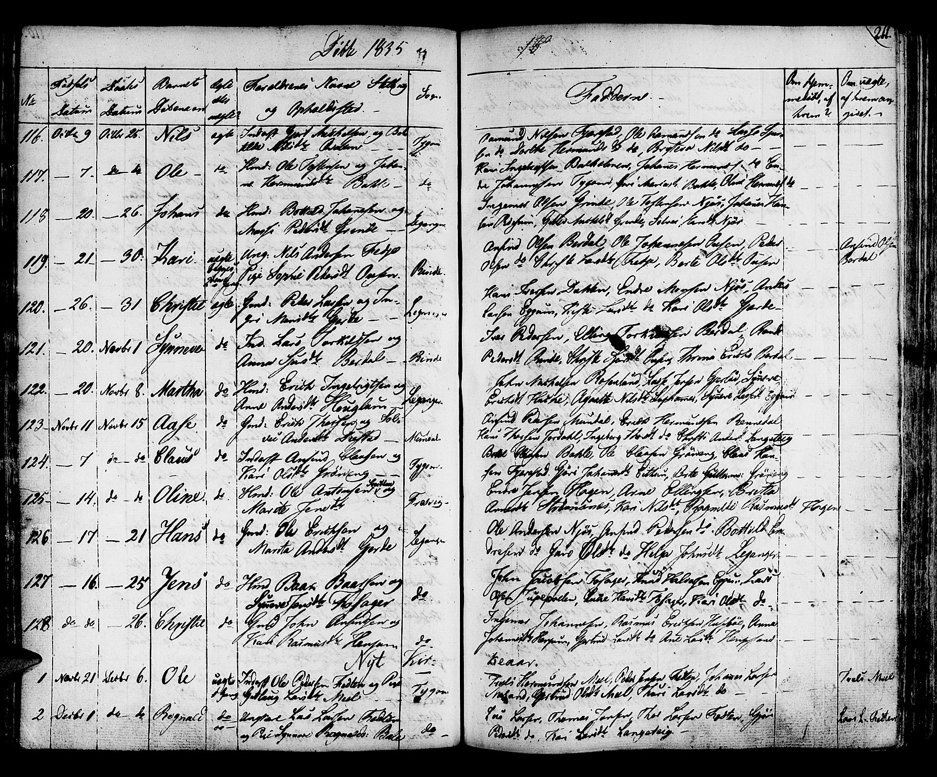 Leikanger sokneprestembete, SAB/A-81001: Parish register (official) no. A 6, 1810-1838, p. 211